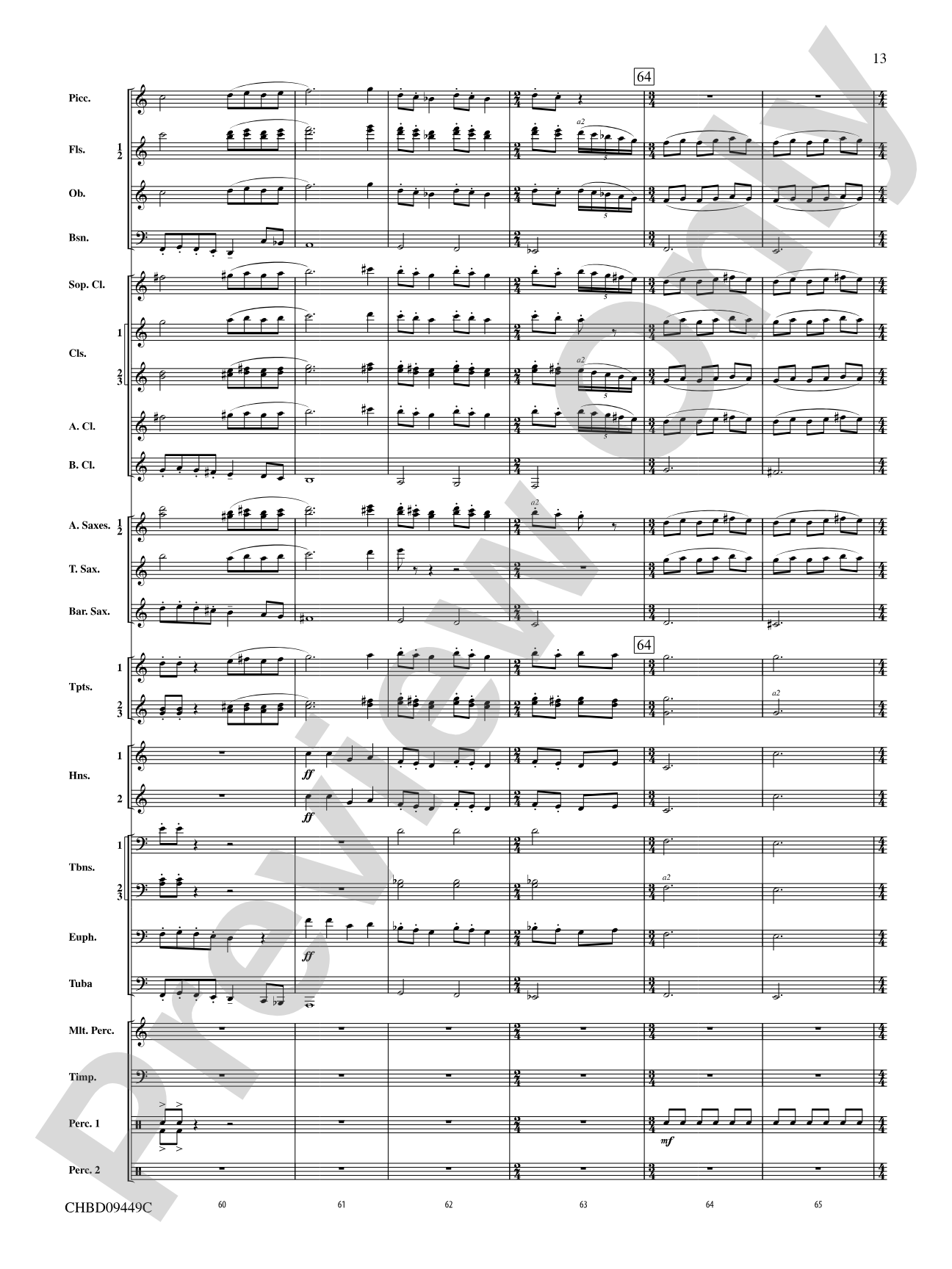 Psalm 46: Concert Band Conductor Score & Parts