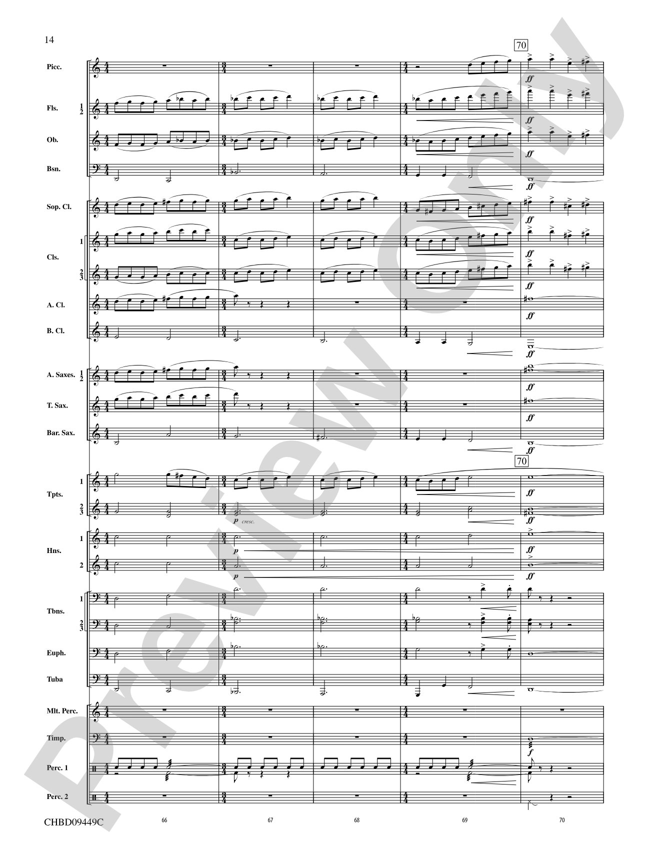Psalm 46: Concert Band Conductor Score & Parts