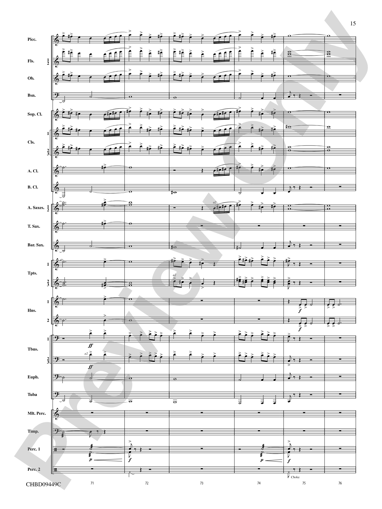 Psalm 46: Concert Band Conductor Score & Parts