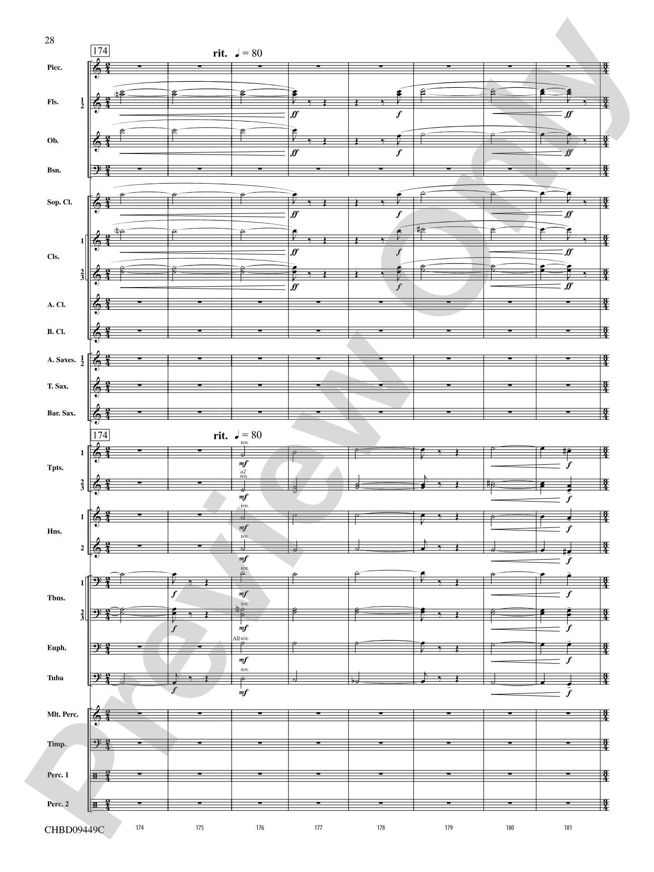 Psalm 46: Concert Band Conductor Score & Parts