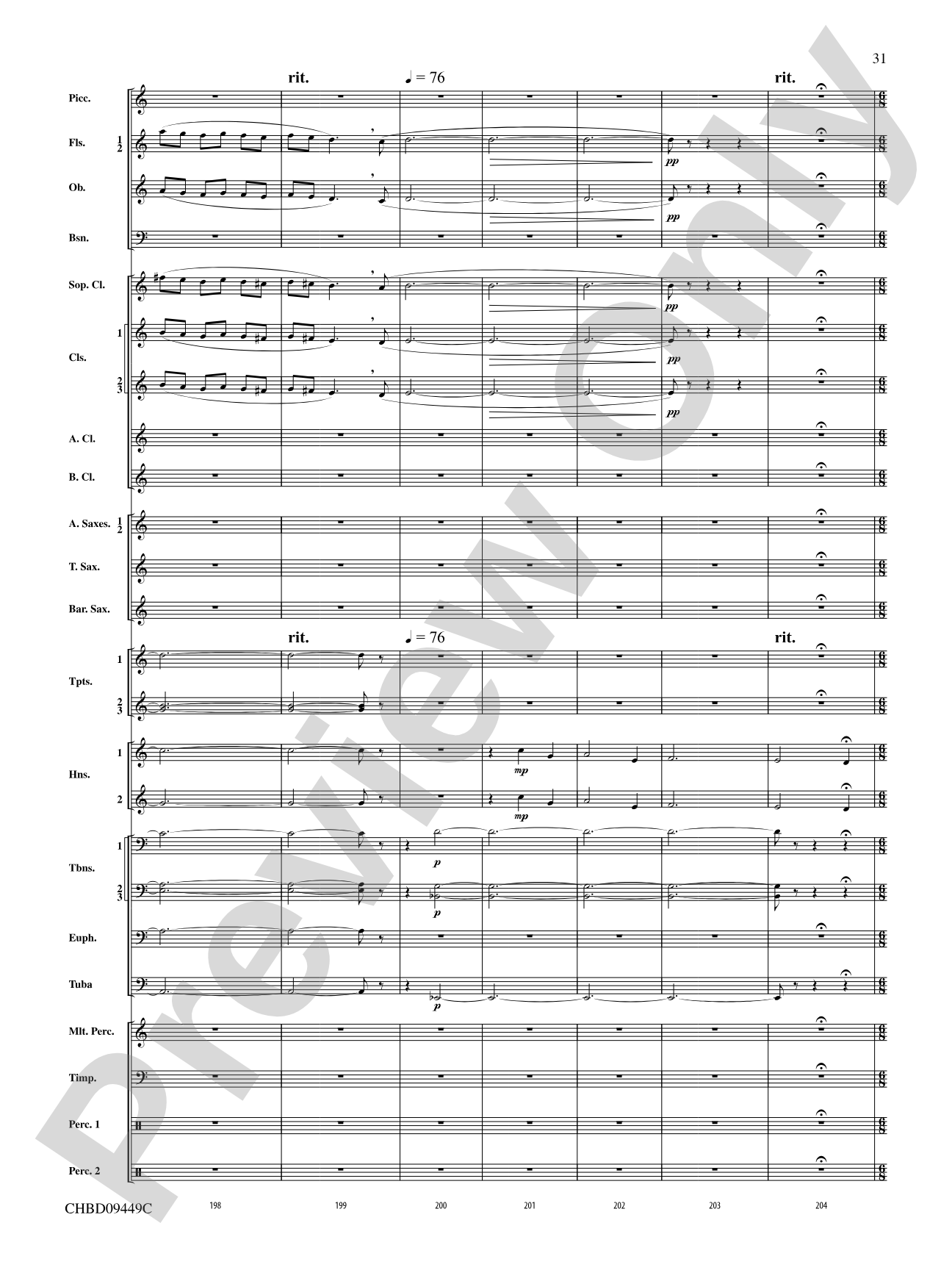 Psalm 46: Concert Band Conductor Score & Parts