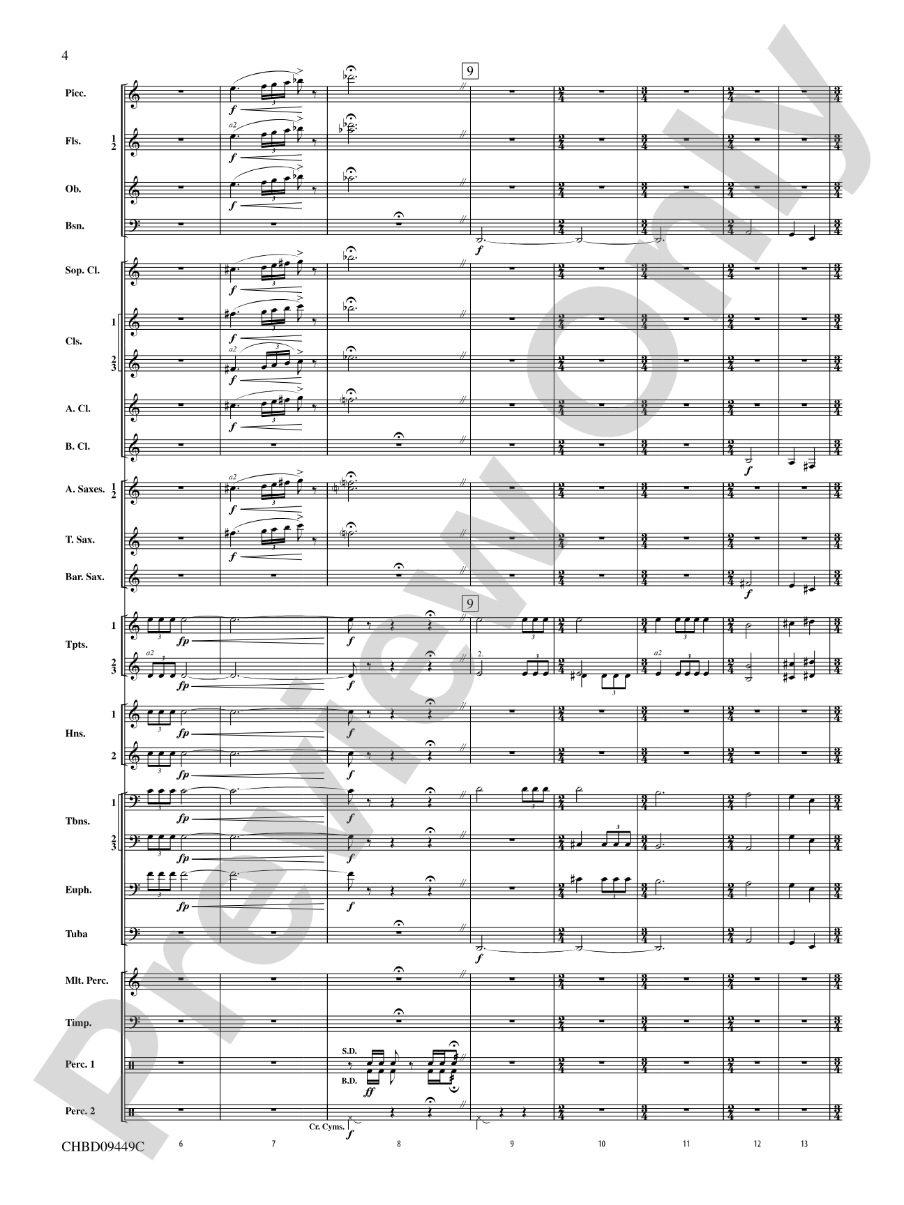 Psalm 46: Concert Band Conductor Score & Parts