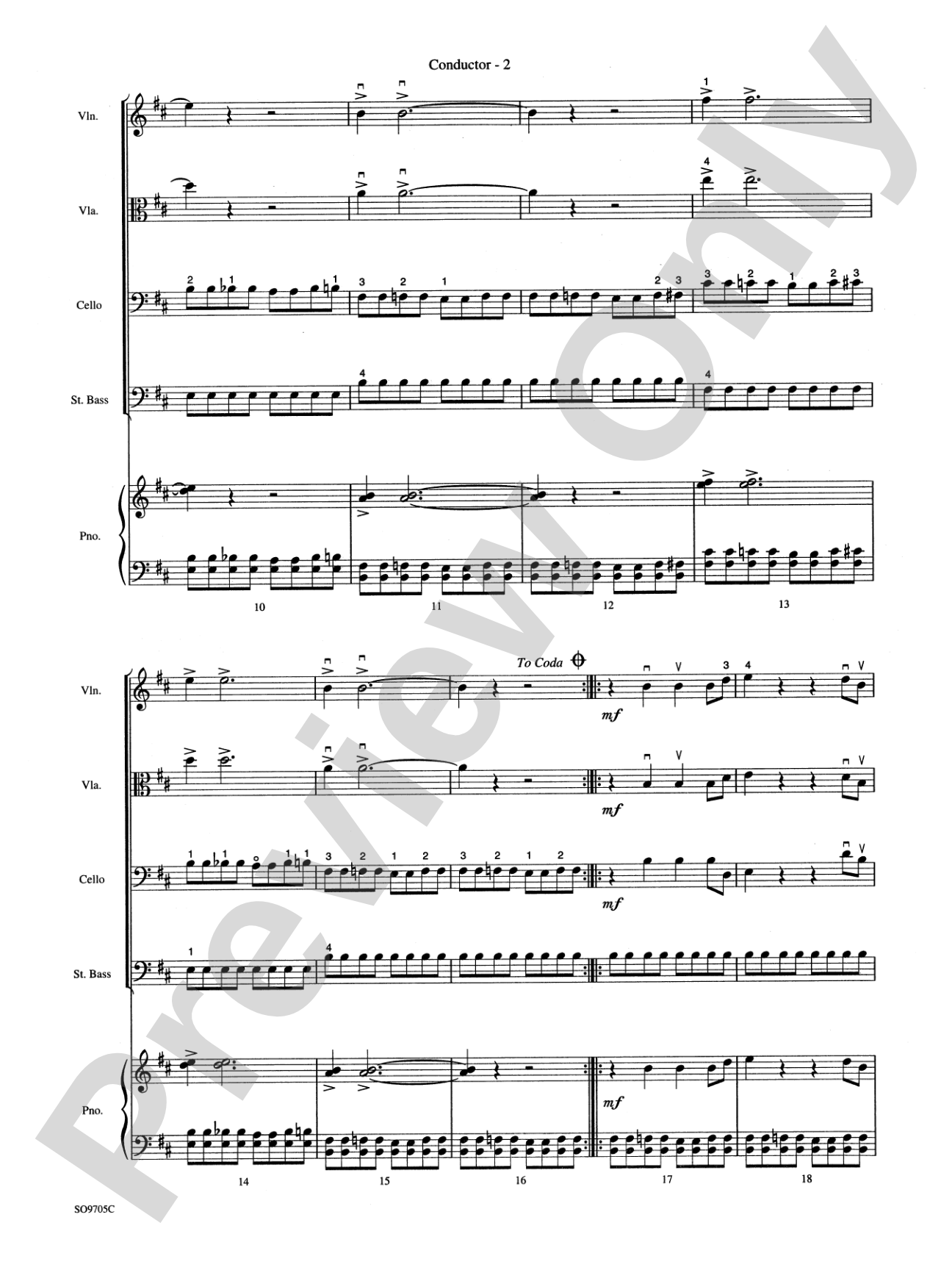 Batman Theme: String Orchestra Conductor Score & Parts