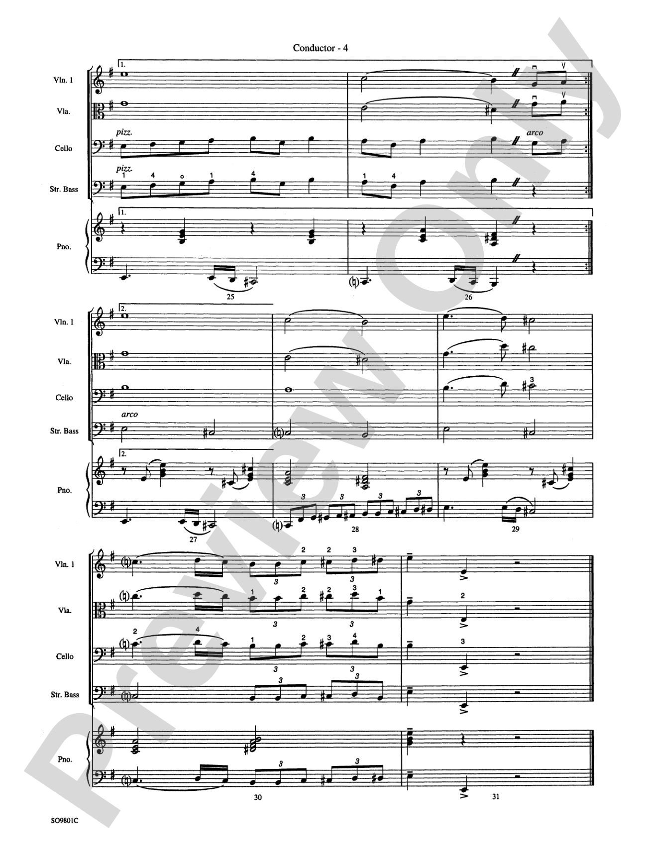 You're a Mean One, Mr. Grinch: String Orchestra Conductor Score & Parts