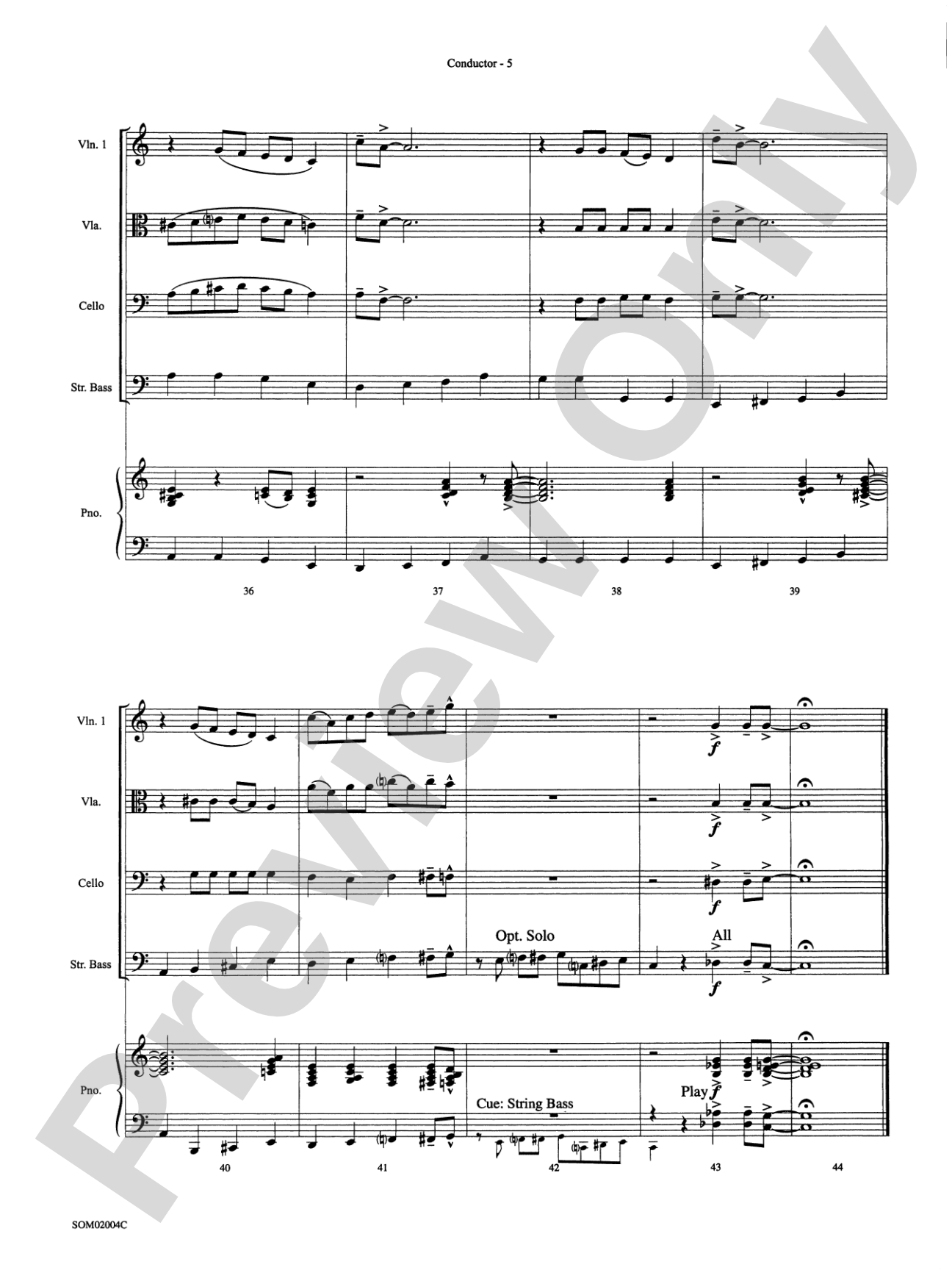 Don't Get Around Much Anymore: String Orchestra Conductor Score & Parts