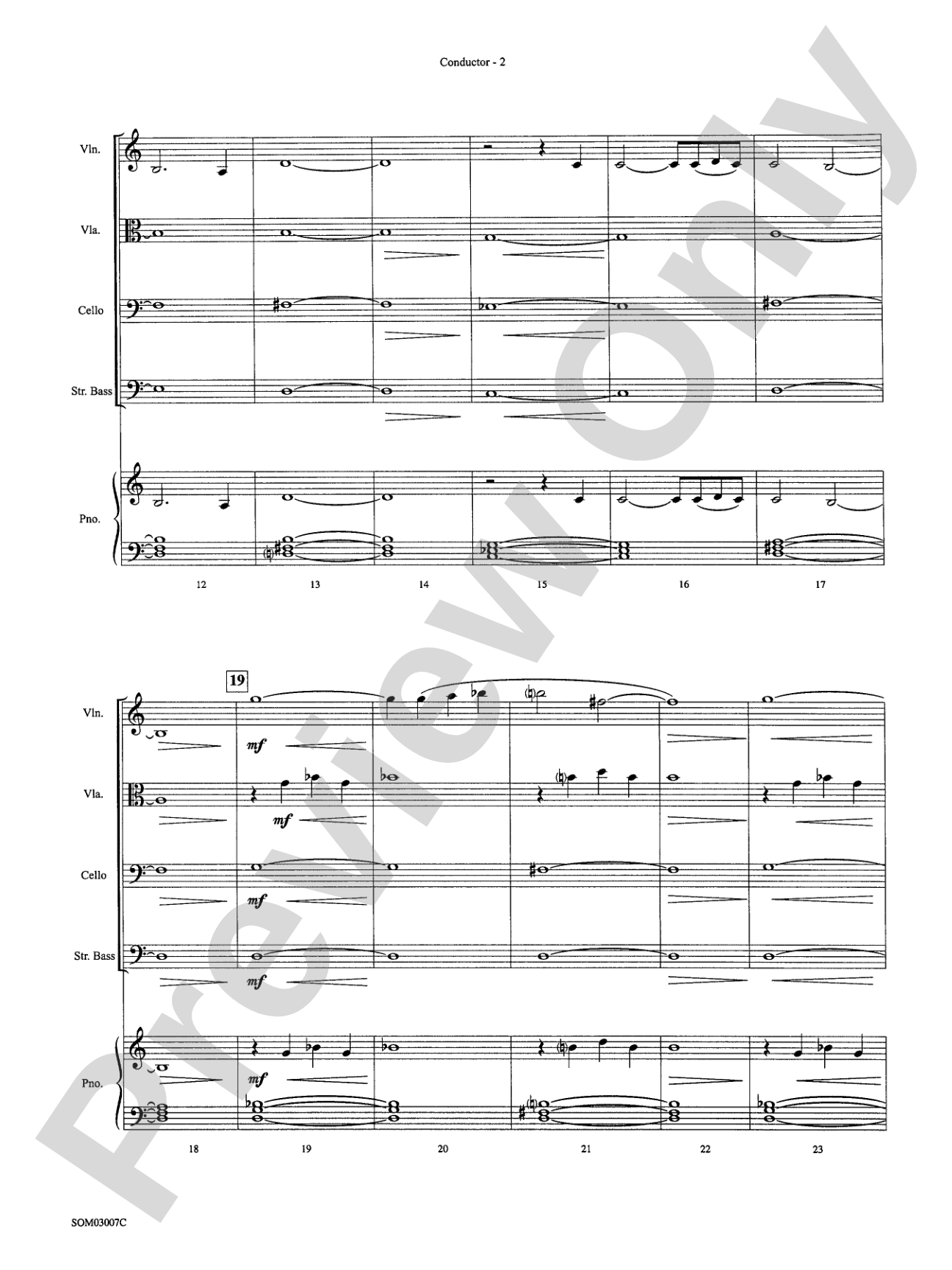 Gollum's Song (from The Lord of the Rings: The Two Towers): String Orchestra Conductor Score & Parts