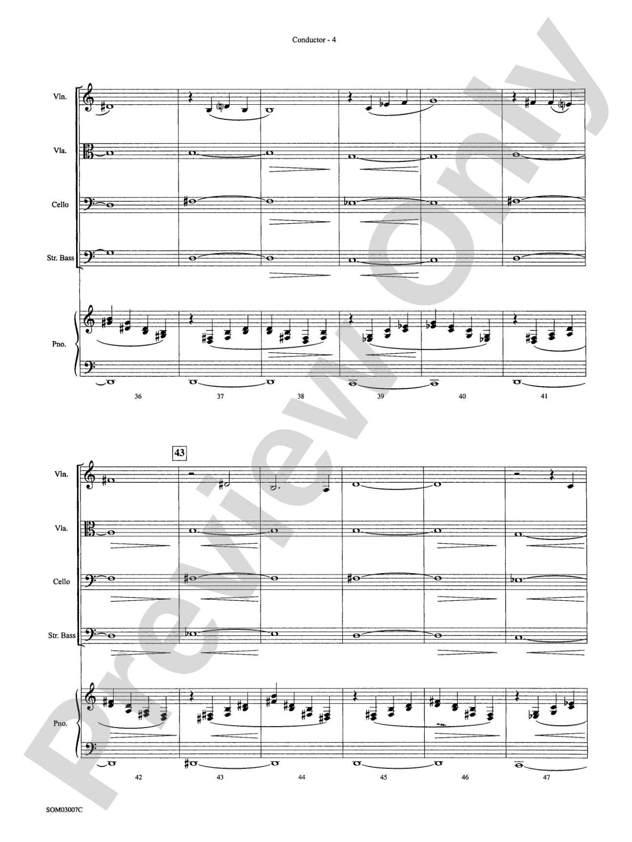 Gollum's Song (from The Lord of the Rings: The Two Towers): String Orchestra Conductor Score & Parts