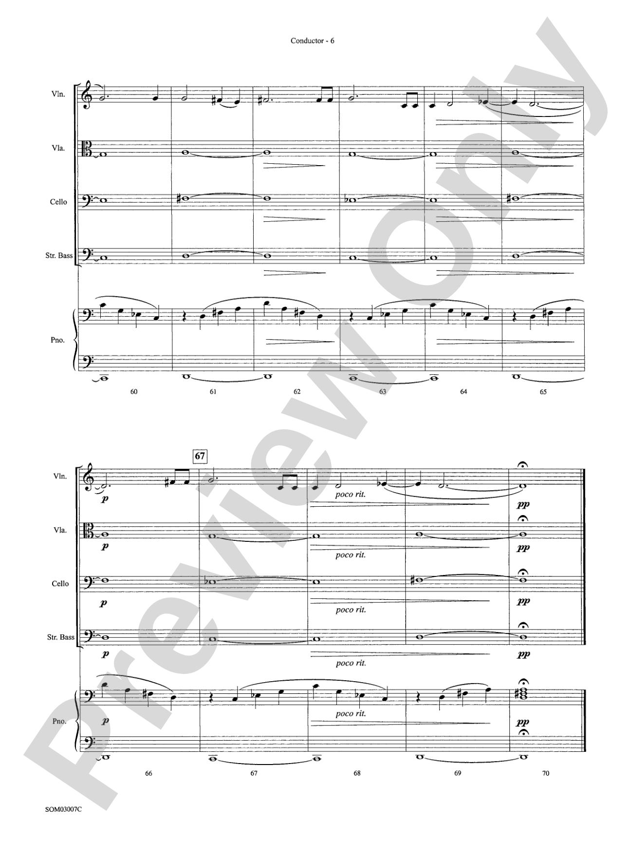 Gollum's Song (from The Lord of the Rings: The Two Towers): String Orchestra Conductor Score & Parts