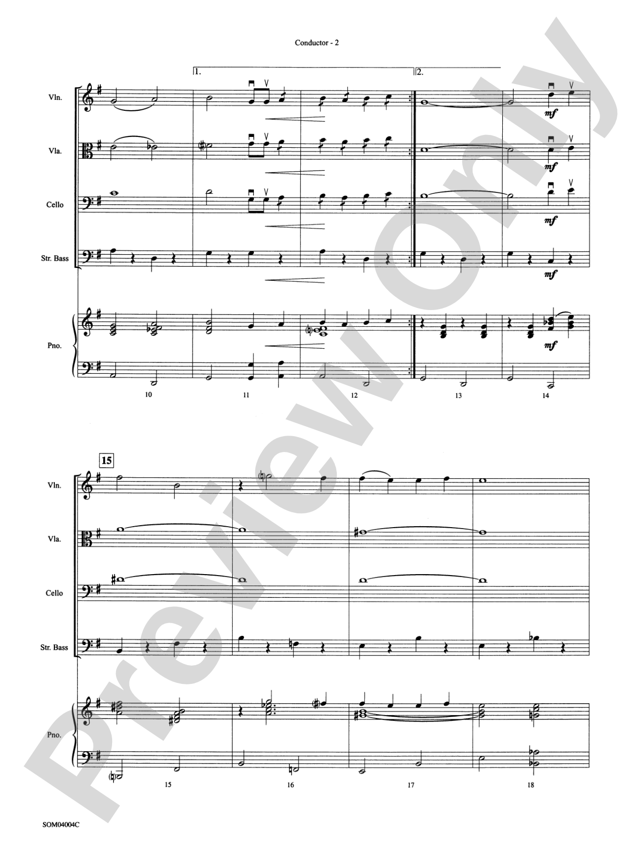 (Meet) The Flintstones: String Orchestra Conductor Score & Parts