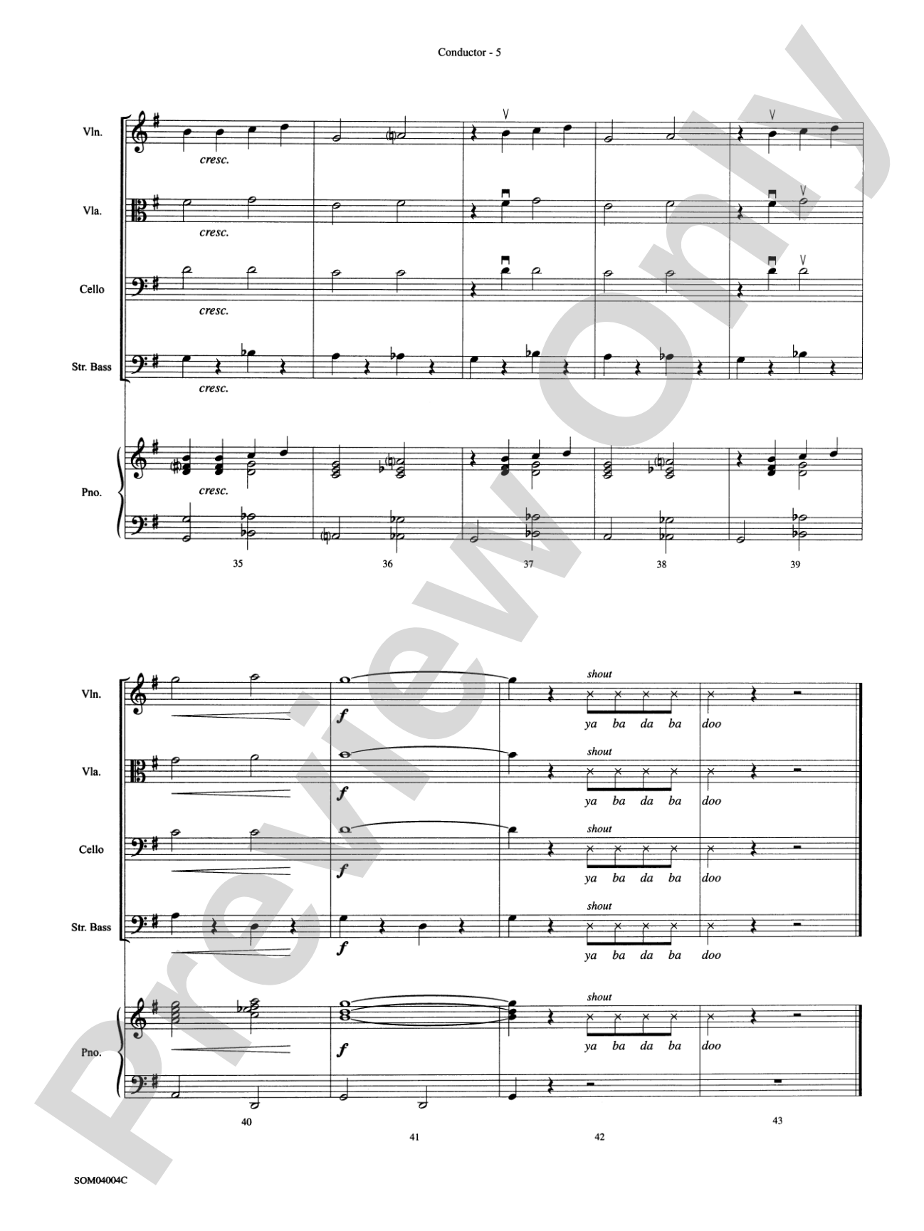 (Meet) The Flintstones: String Orchestra Conductor Score & Parts