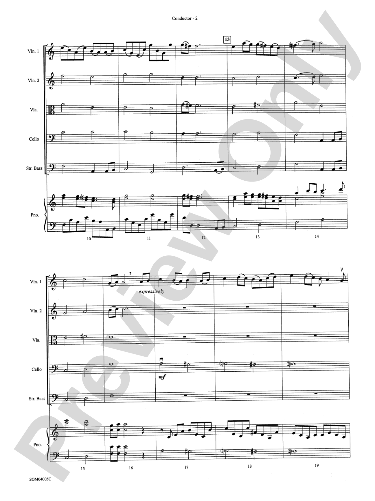 Stairway to Heaven: String Orchestra Conductor Score & Parts
