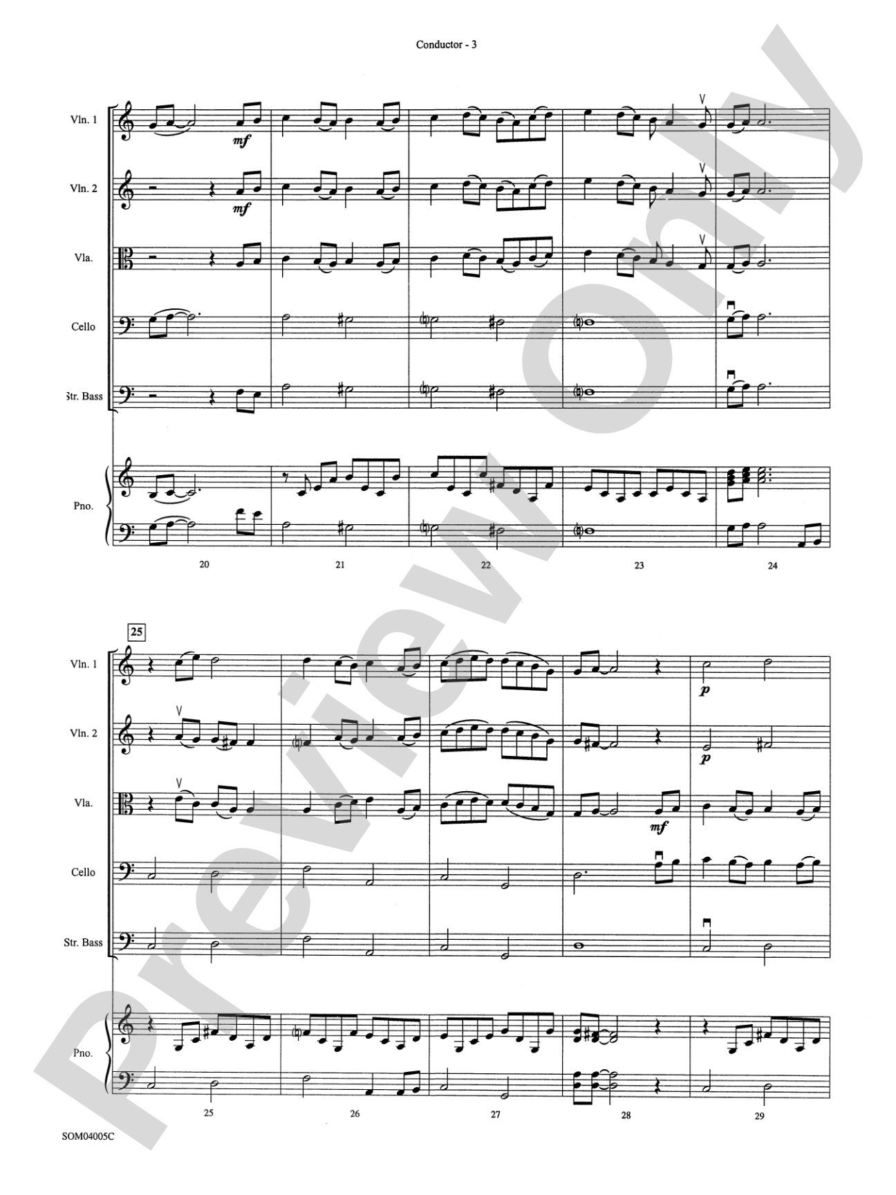 Stairway to Heaven: String Orchestra Conductor Score & Parts