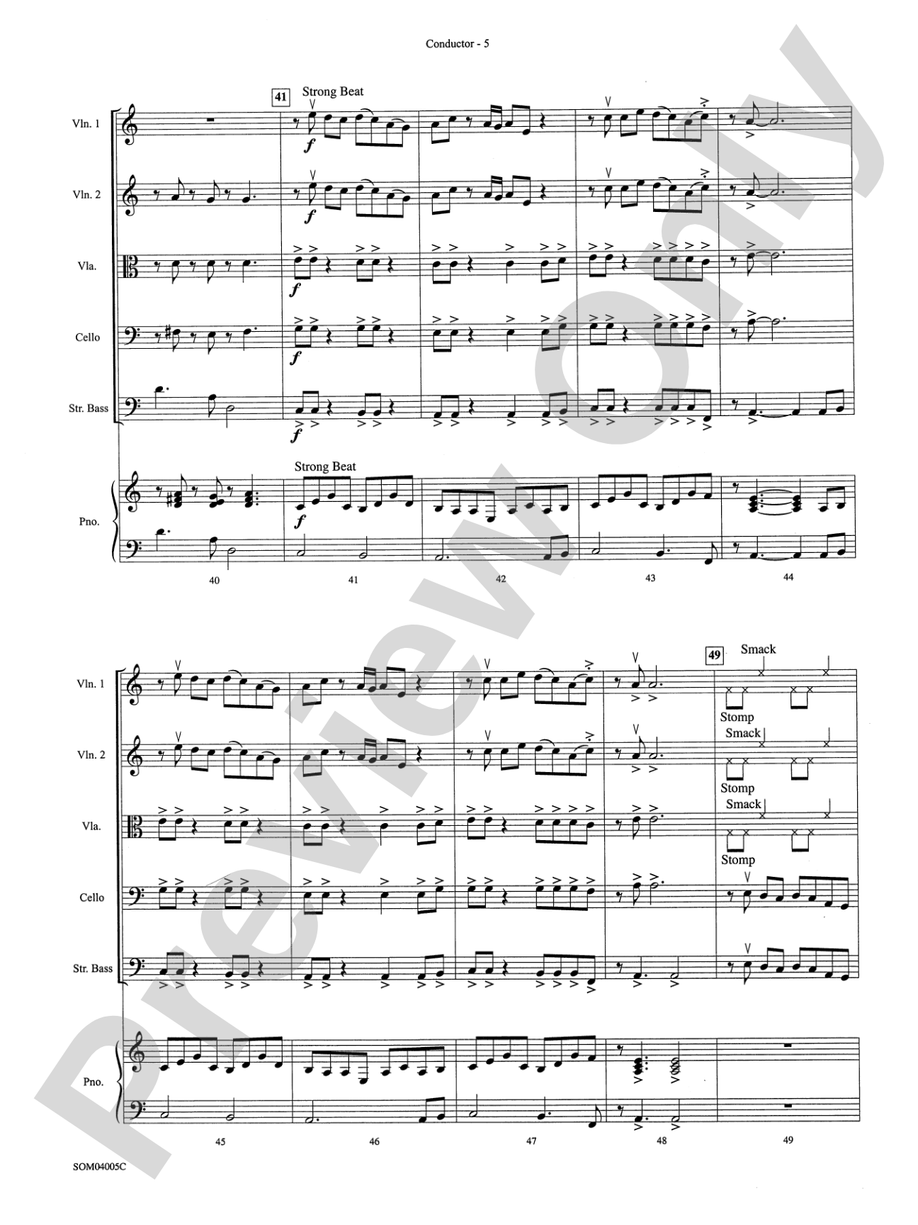 Stairway to Heaven: String Orchestra Conductor Score & Parts
