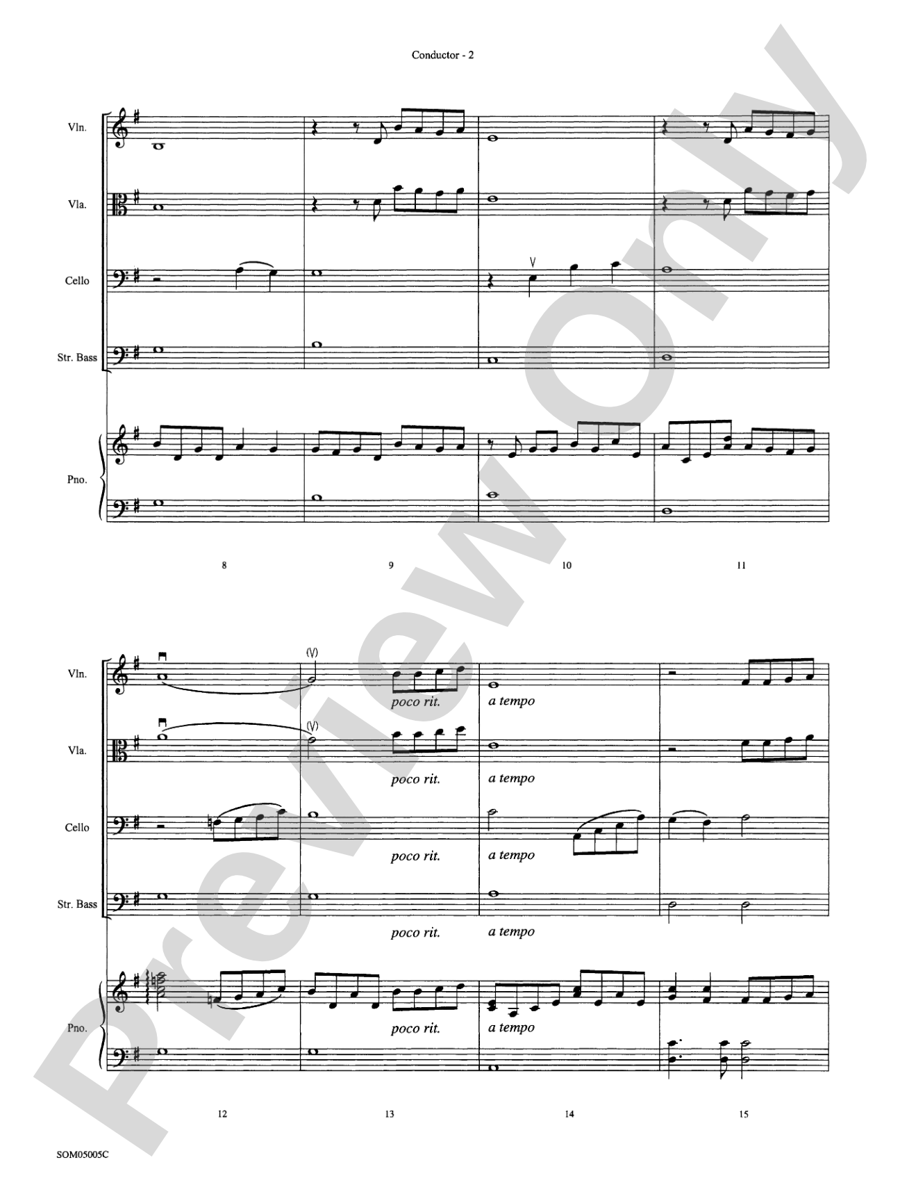 The Prayer: String Orchestra Conductor Score & Parts