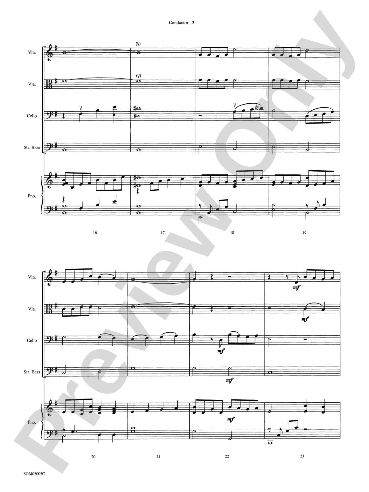 The Prayer: String Orchestra Conductor Score & Parts