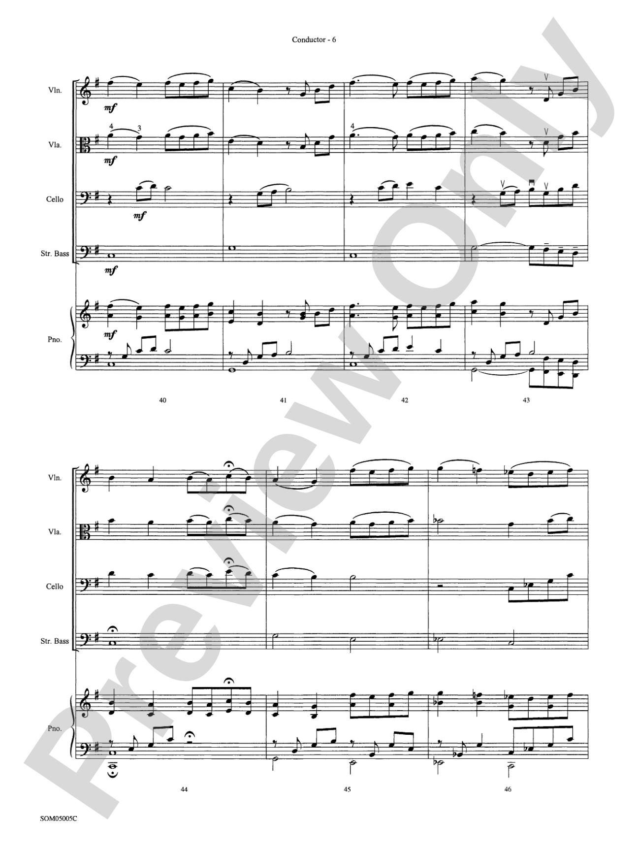 The Prayer: String Orchestra Conductor Score & Parts