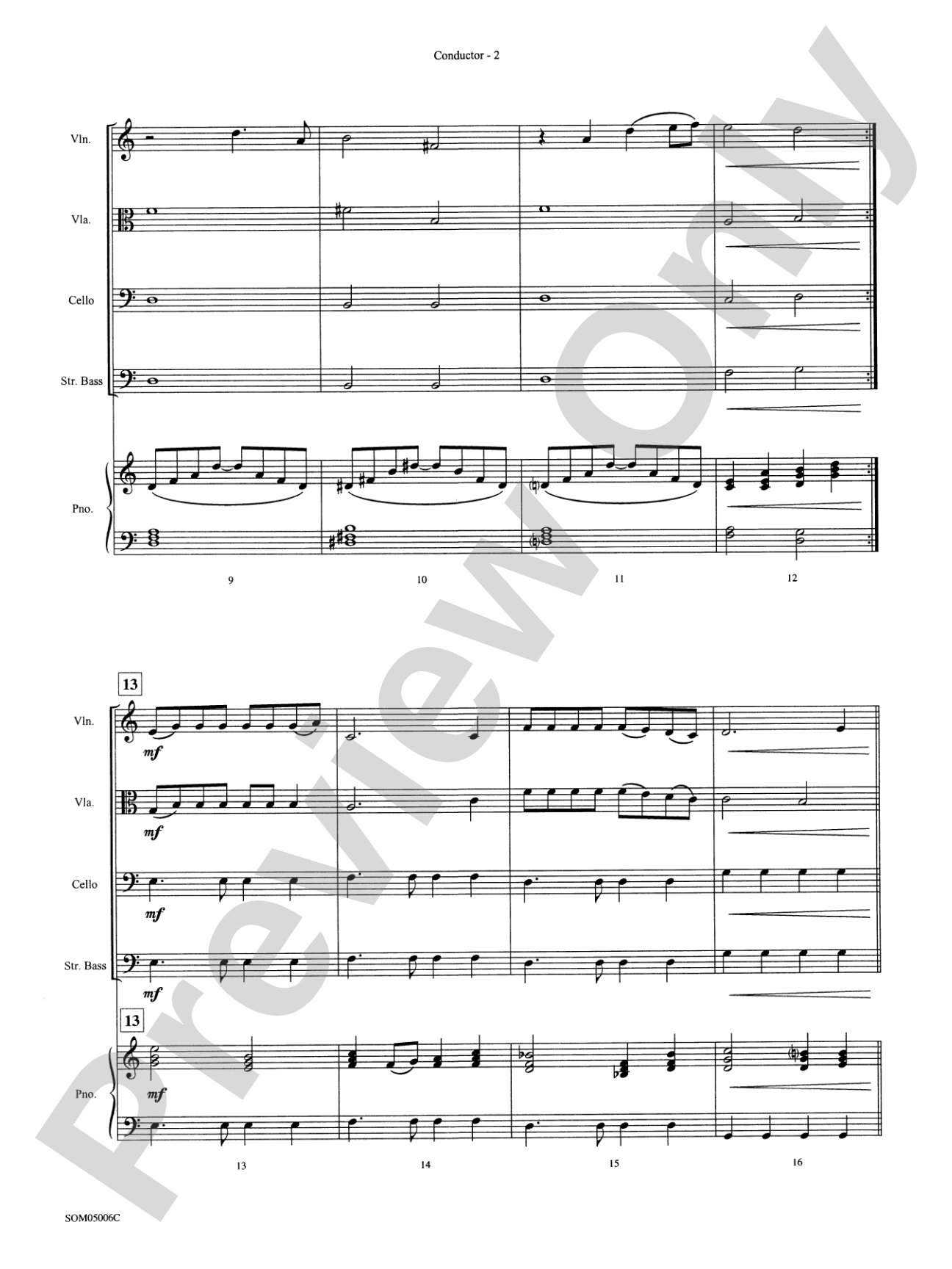 Believe (from The Polar Express): String Orchestra Conductor Score & Parts