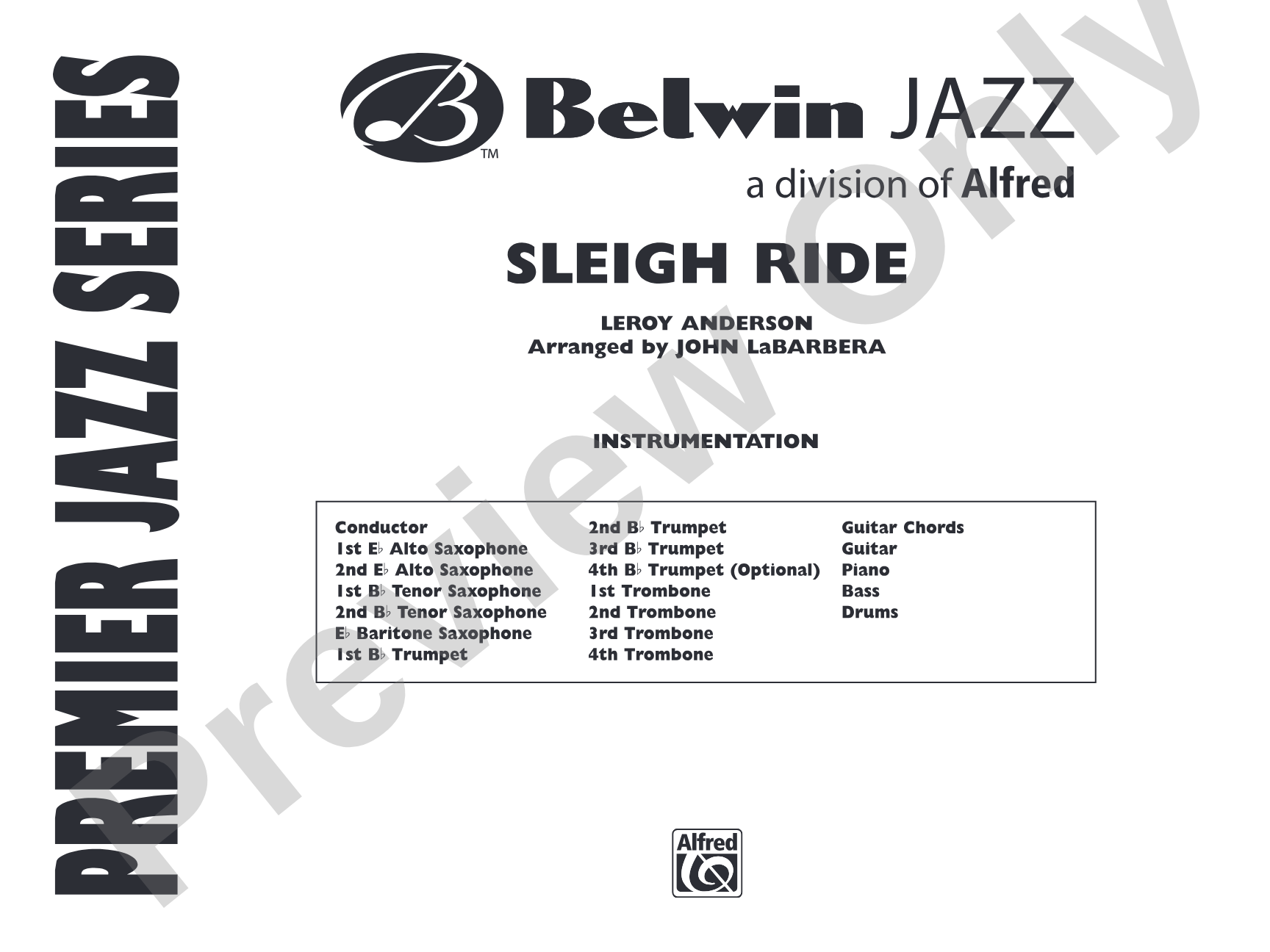 Sleigh Ride: Jazz Ensemble Conductor Score & Parts