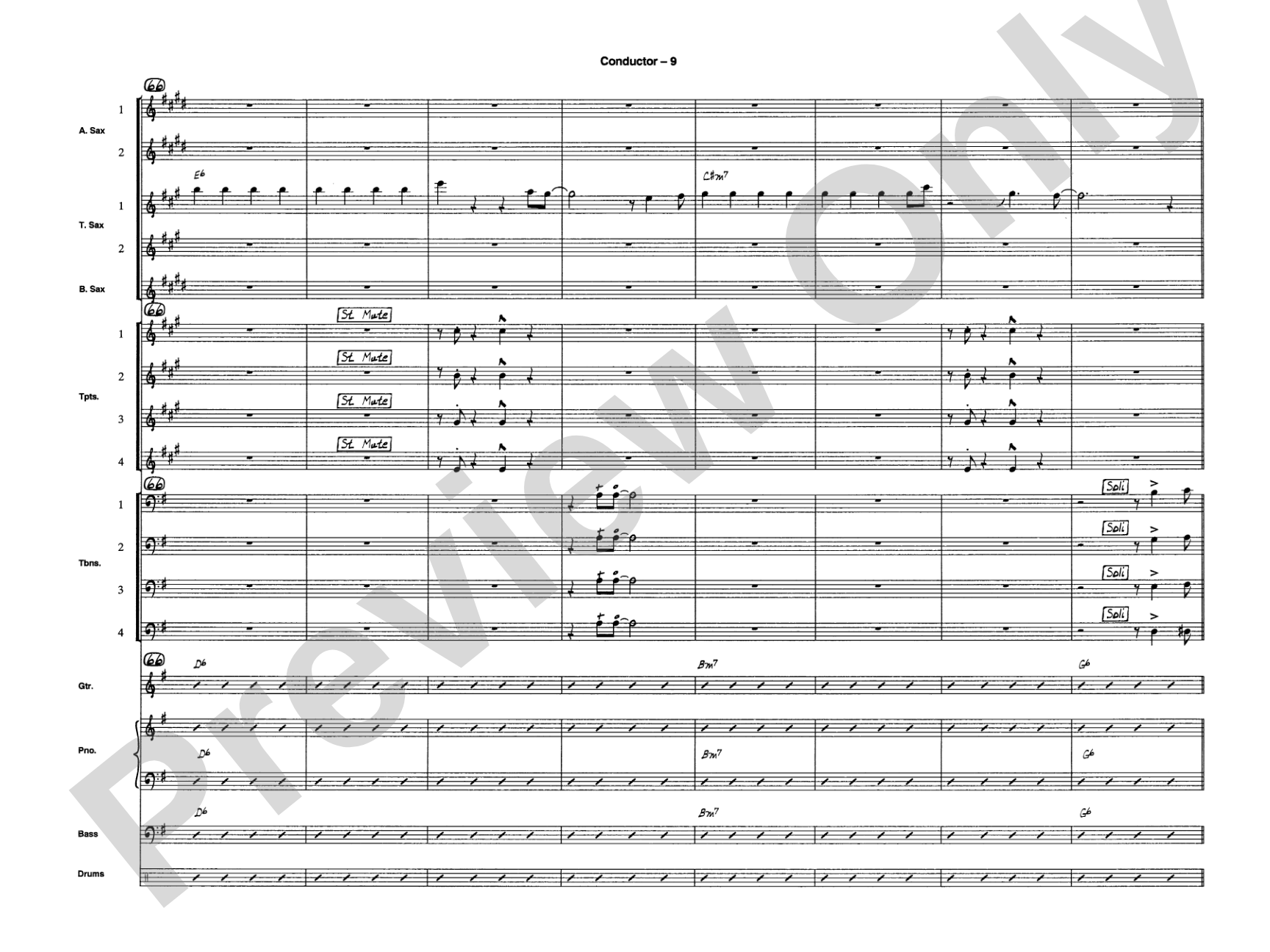 Sleigh Ride: Jazz Ensemble Conductor Score & Parts