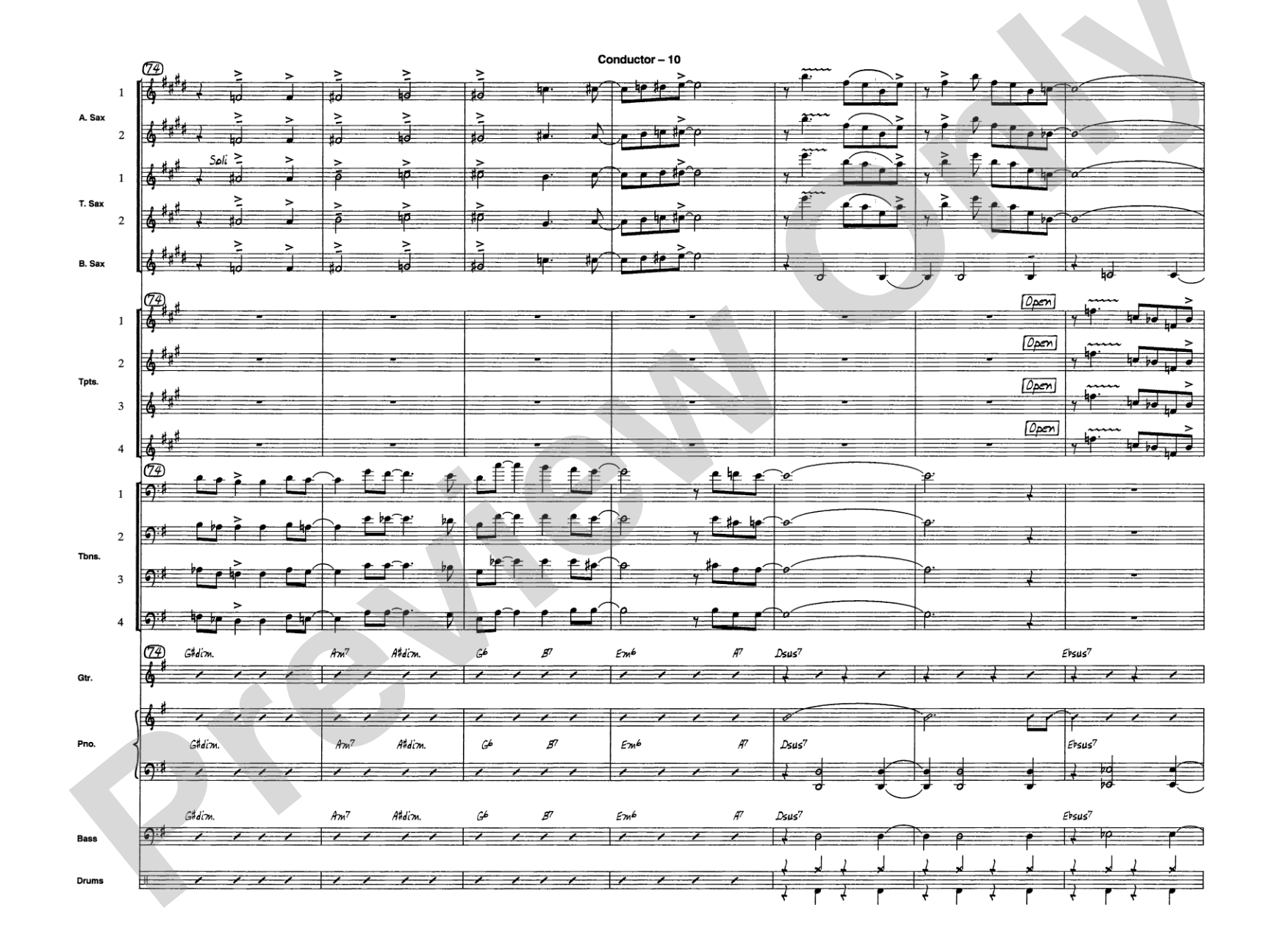 Sleigh Ride: Jazz Ensemble Conductor Score & Parts