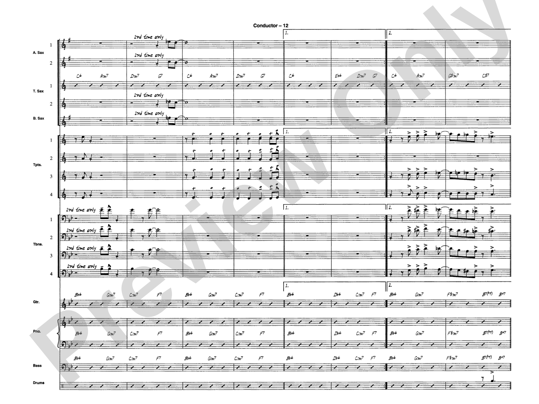 Sleigh Ride: Jazz Ensemble Conductor Score & Parts