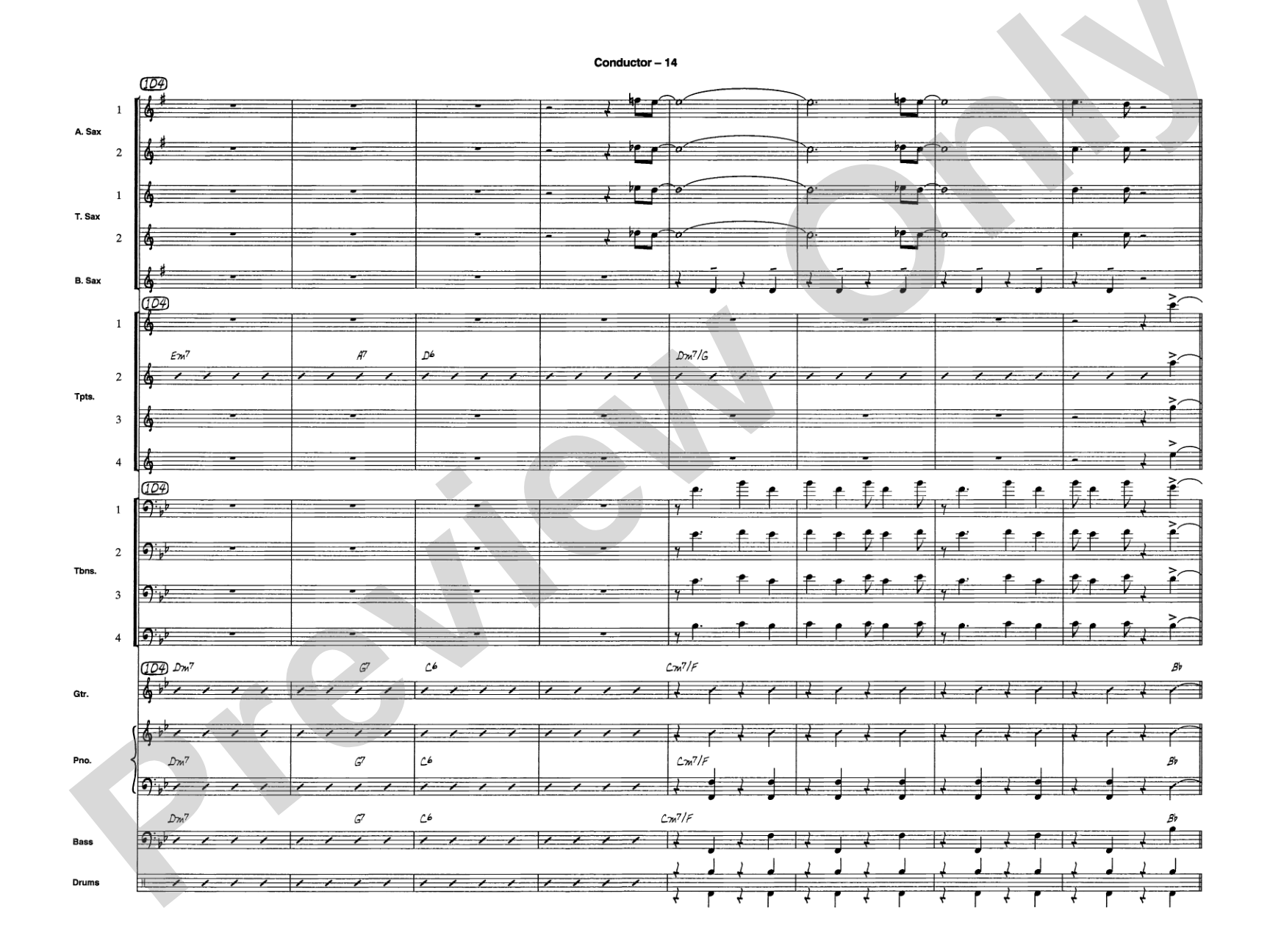 Sleigh Ride: Jazz Ensemble Conductor Score & Parts