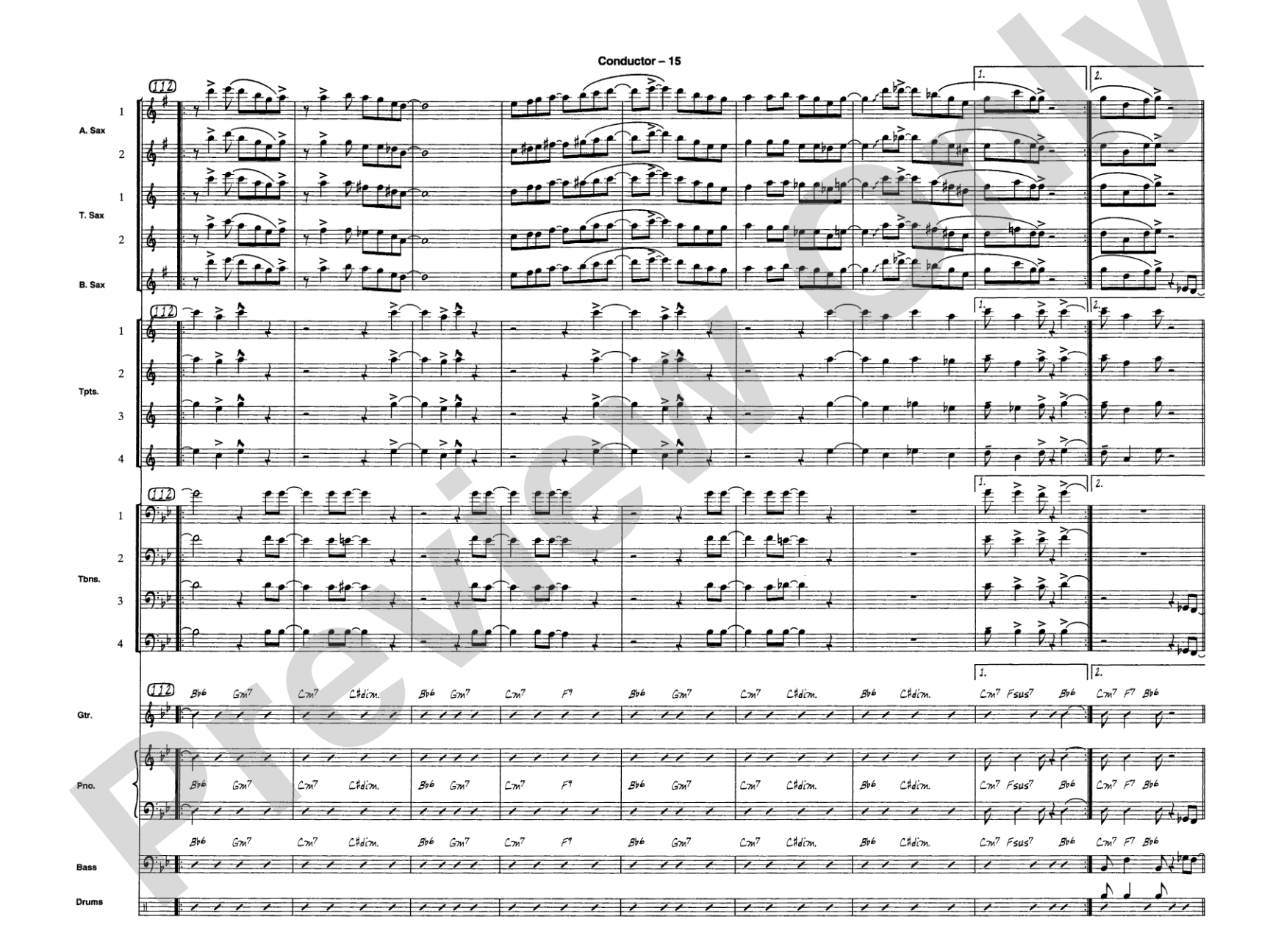 Sleigh Ride: Jazz Ensemble Conductor Score & Parts