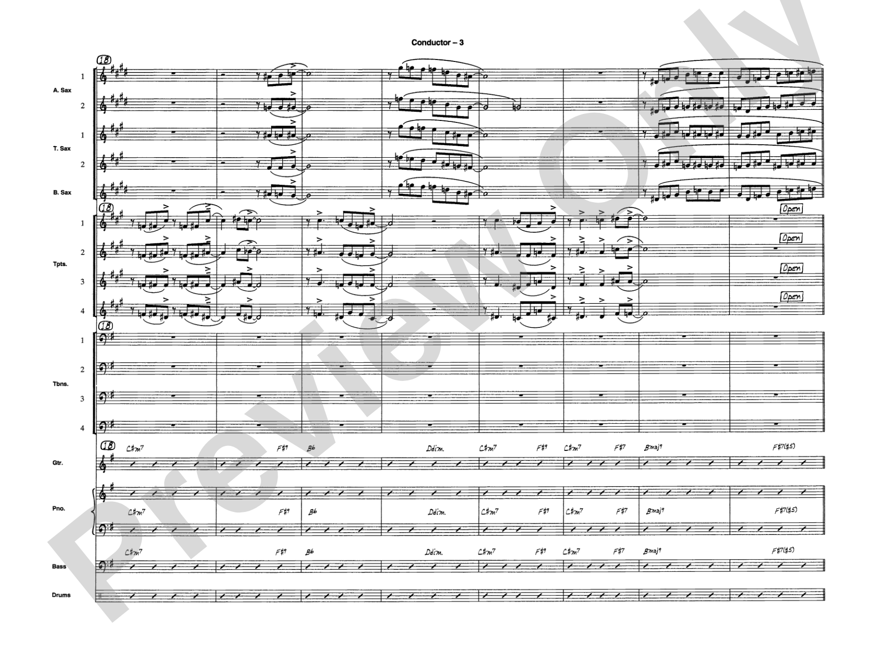 Sleigh Ride: Jazz Ensemble Conductor Score & Parts
