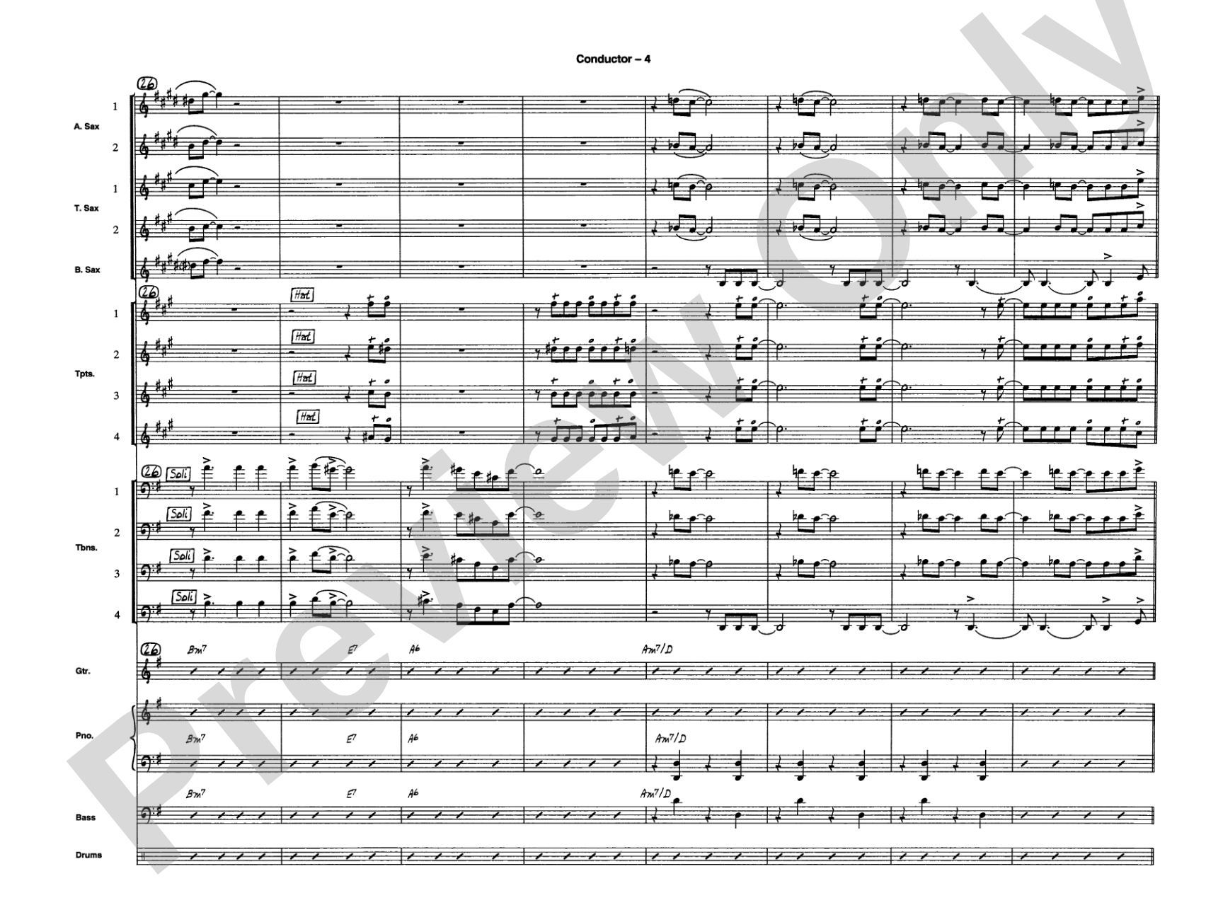 Sleigh Ride: Jazz Ensemble Conductor Score & Parts