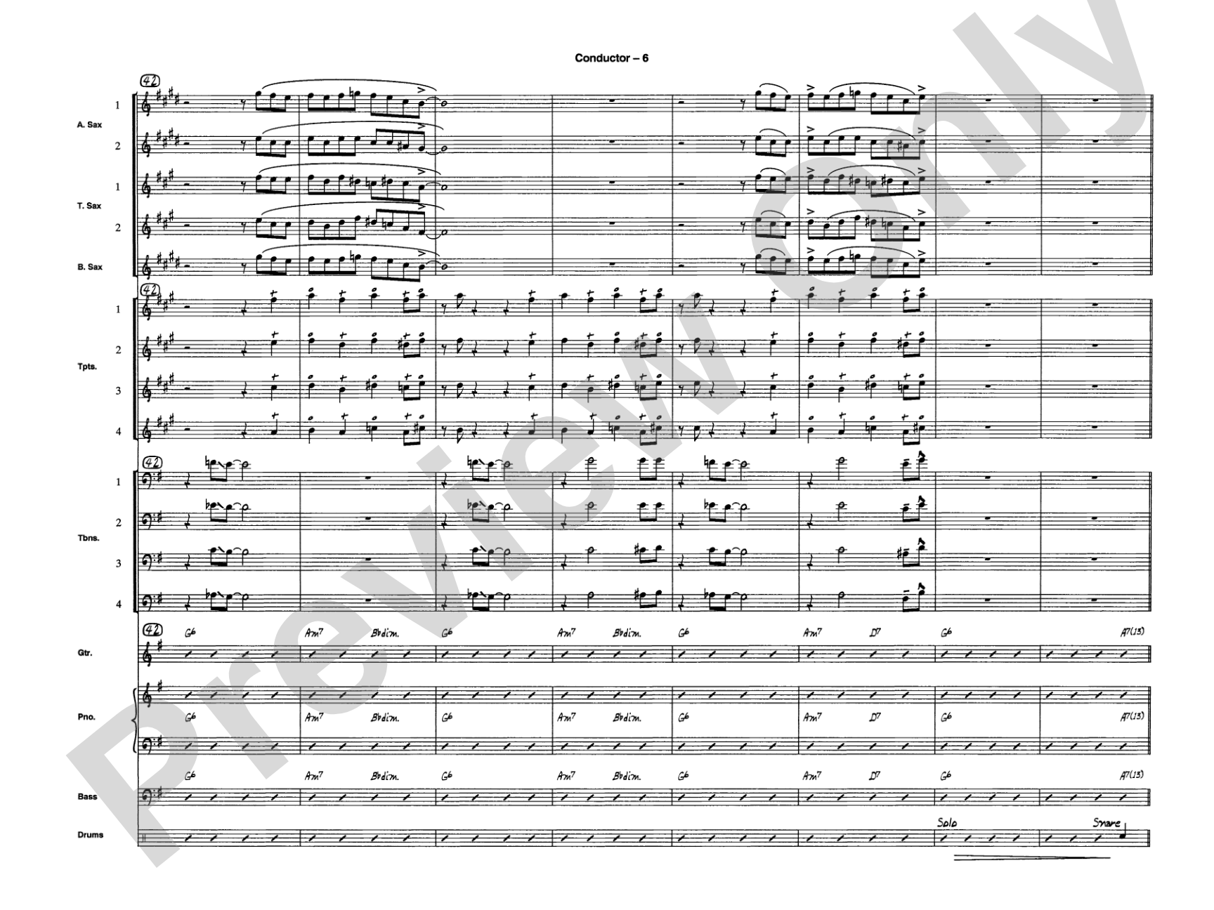 Sleigh Ride: Jazz Ensemble Conductor Score & Parts