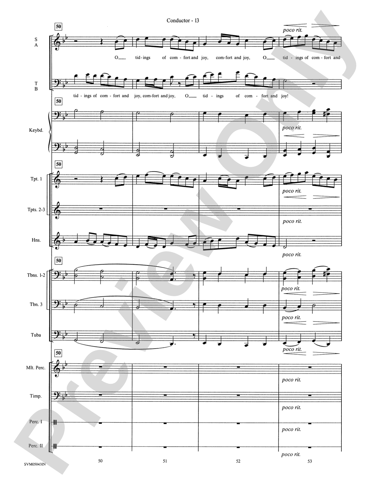 A Festival of Carols (A Medley): Choral Instrumental Parts