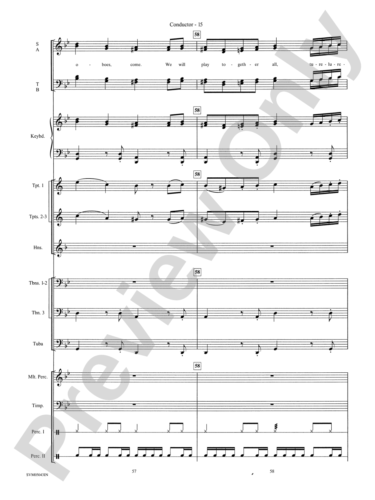A Festival of Carols (A Medley): Choral Instrumental Parts