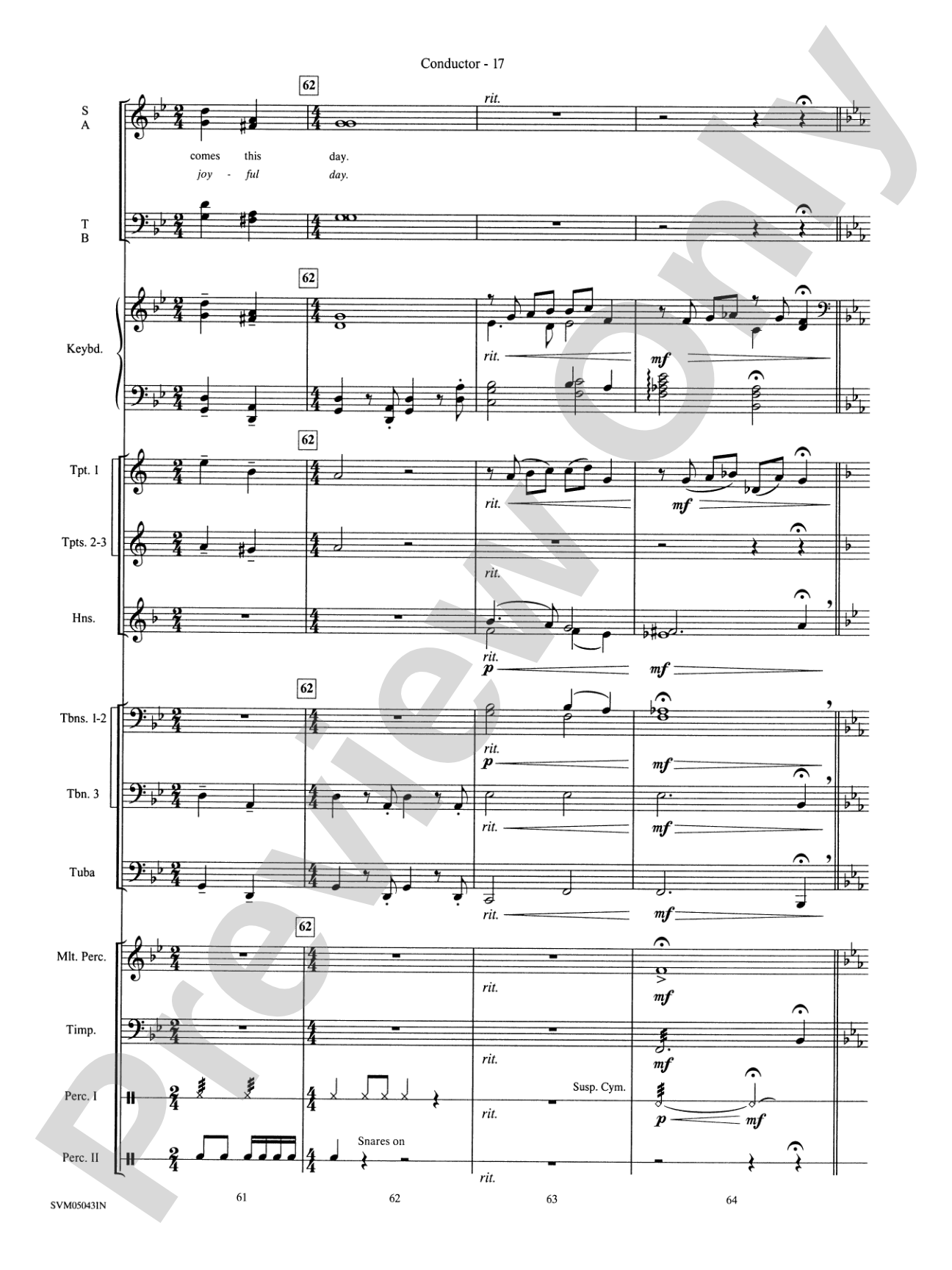 A Festival of Carols (A Medley): Choral Instrumental Parts