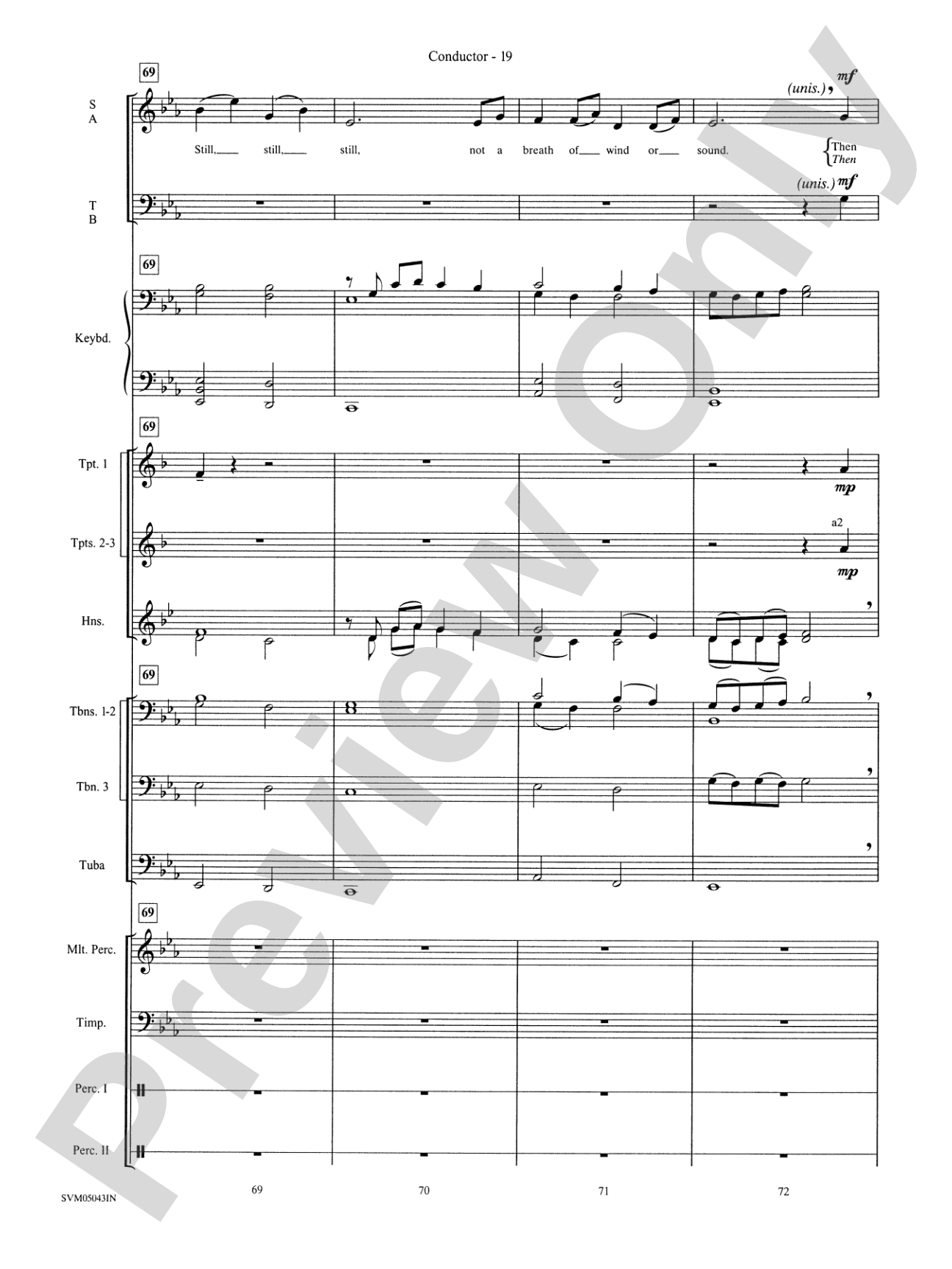 A Festival of Carols (A Medley): Choral Instrumental Parts