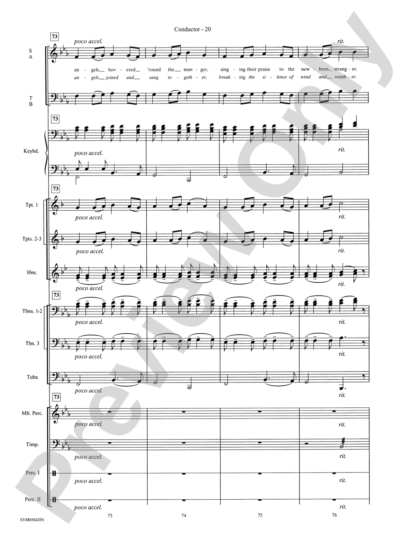 A Festival of Carols (A Medley): Choral Instrumental Parts