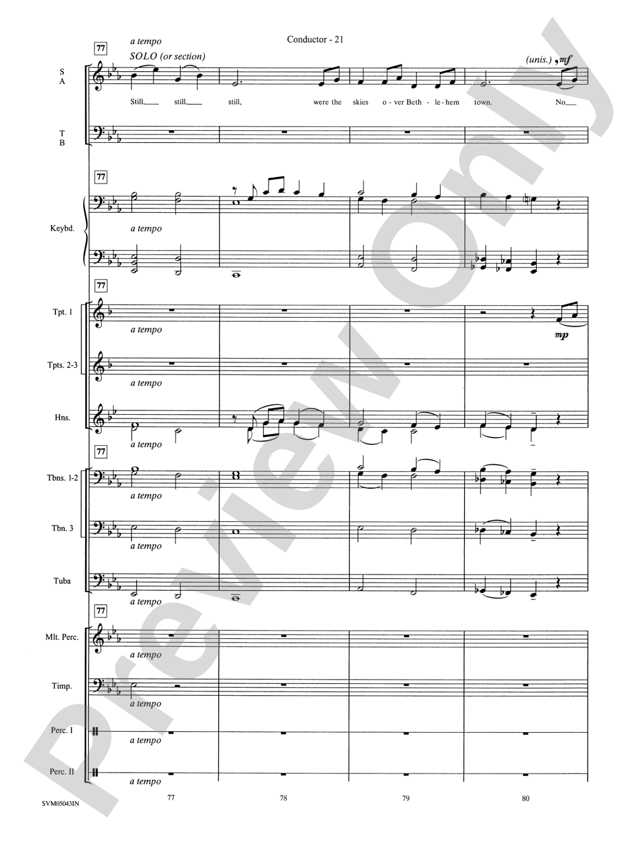 A Festival of Carols (A Medley): Choral Instrumental Parts