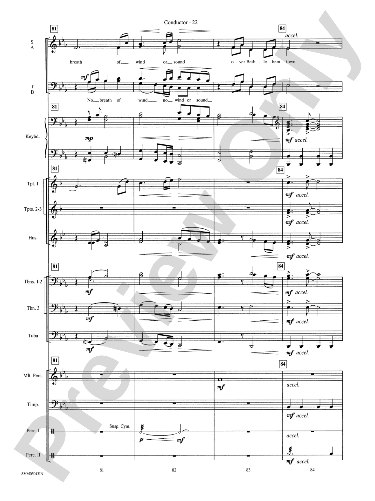 A Festival of Carols (A Medley): Choral Instrumental Parts