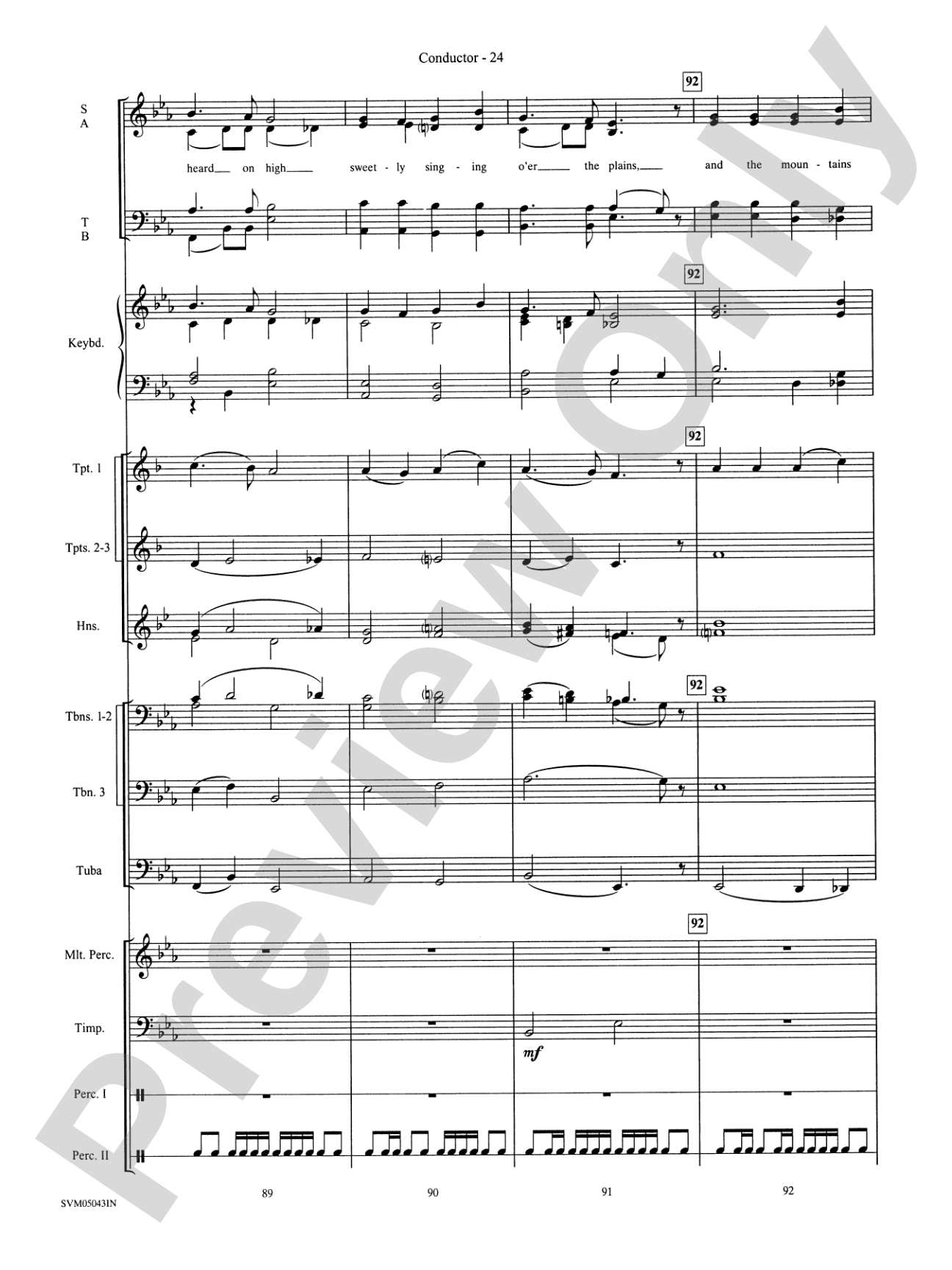 A Festival of Carols (A Medley): Choral Instrumental Parts