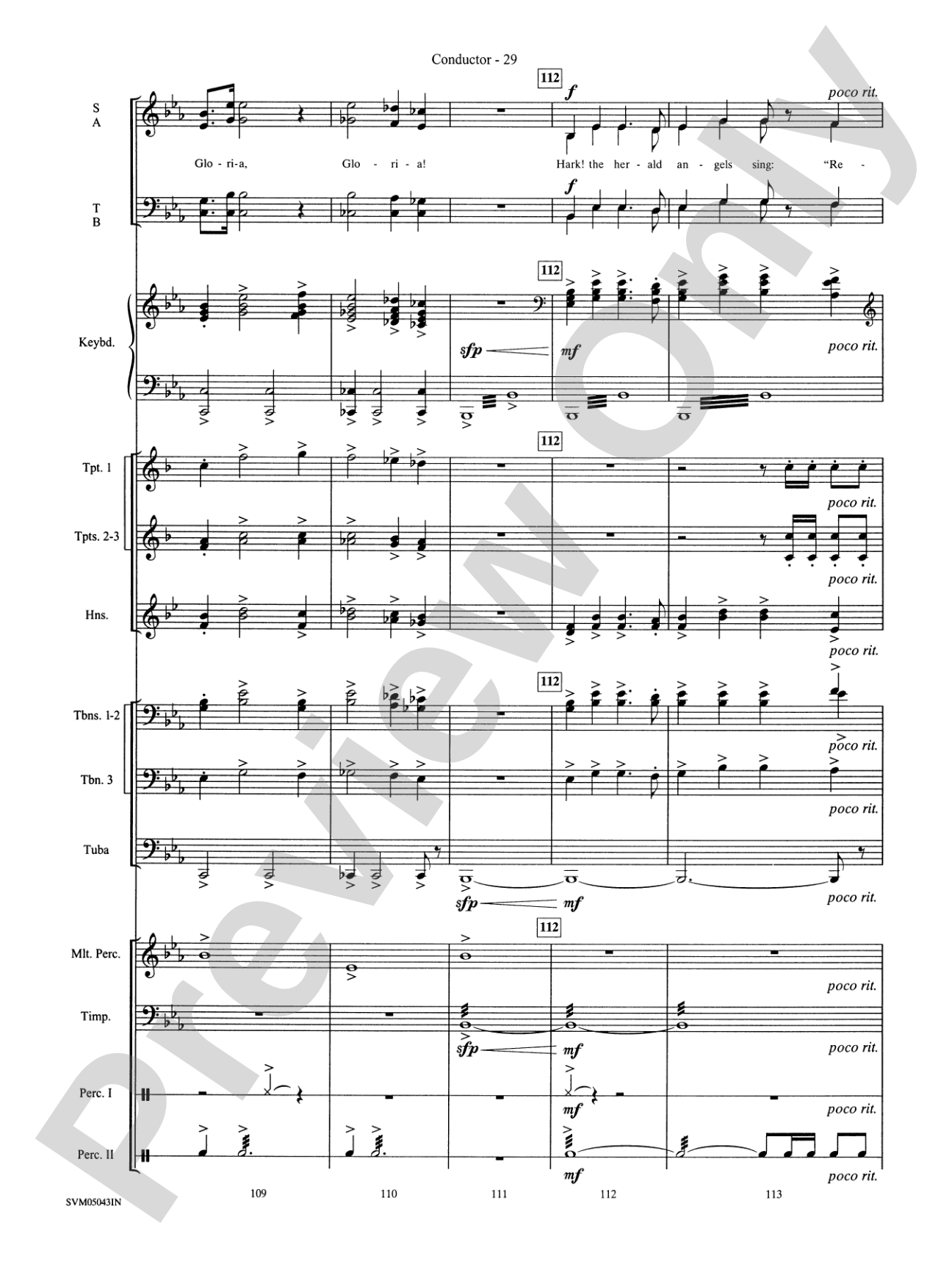 A Festival of Carols (A Medley): Choral Instrumental Parts