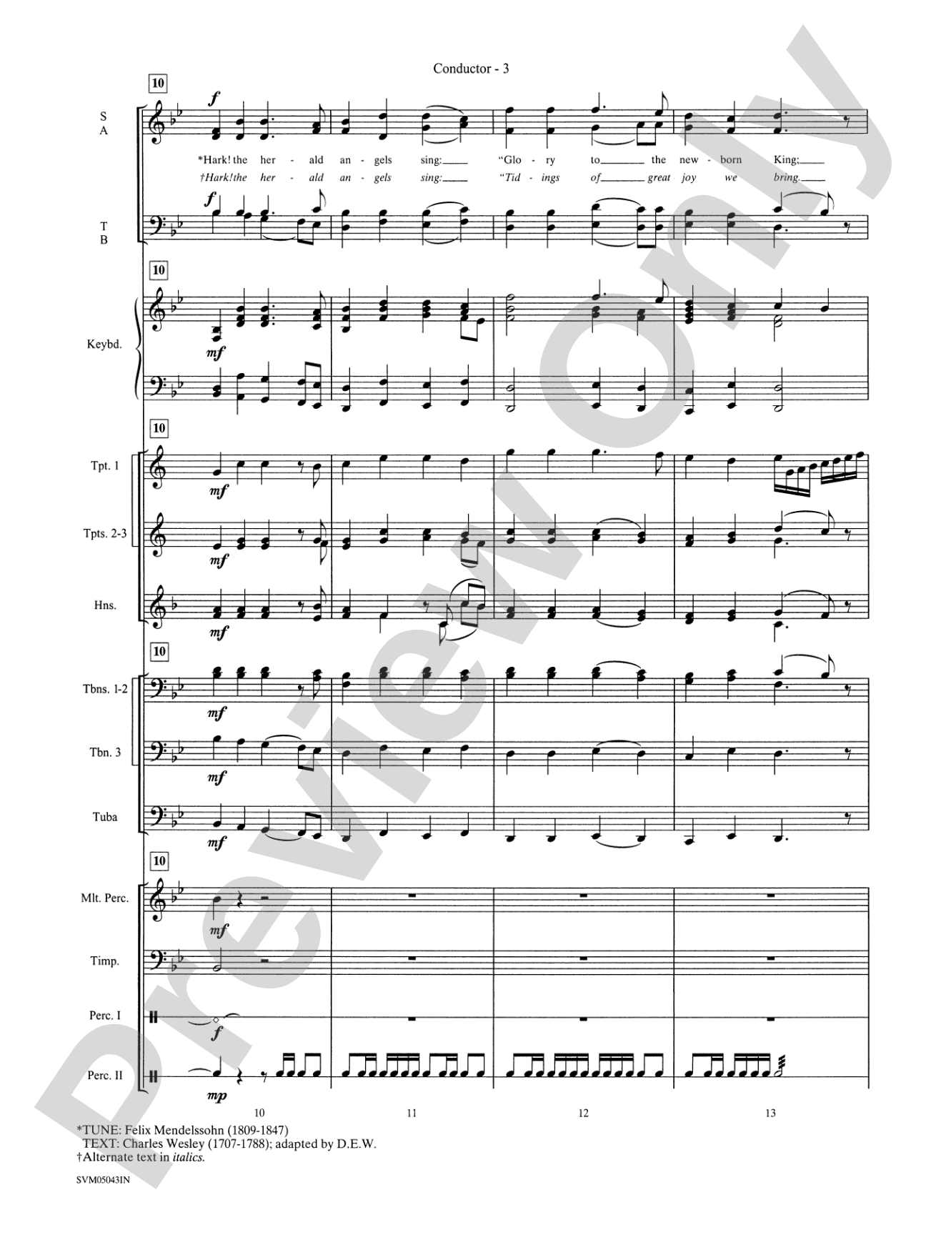 A Festival of Carols (A Medley): Choral Instrumental Parts