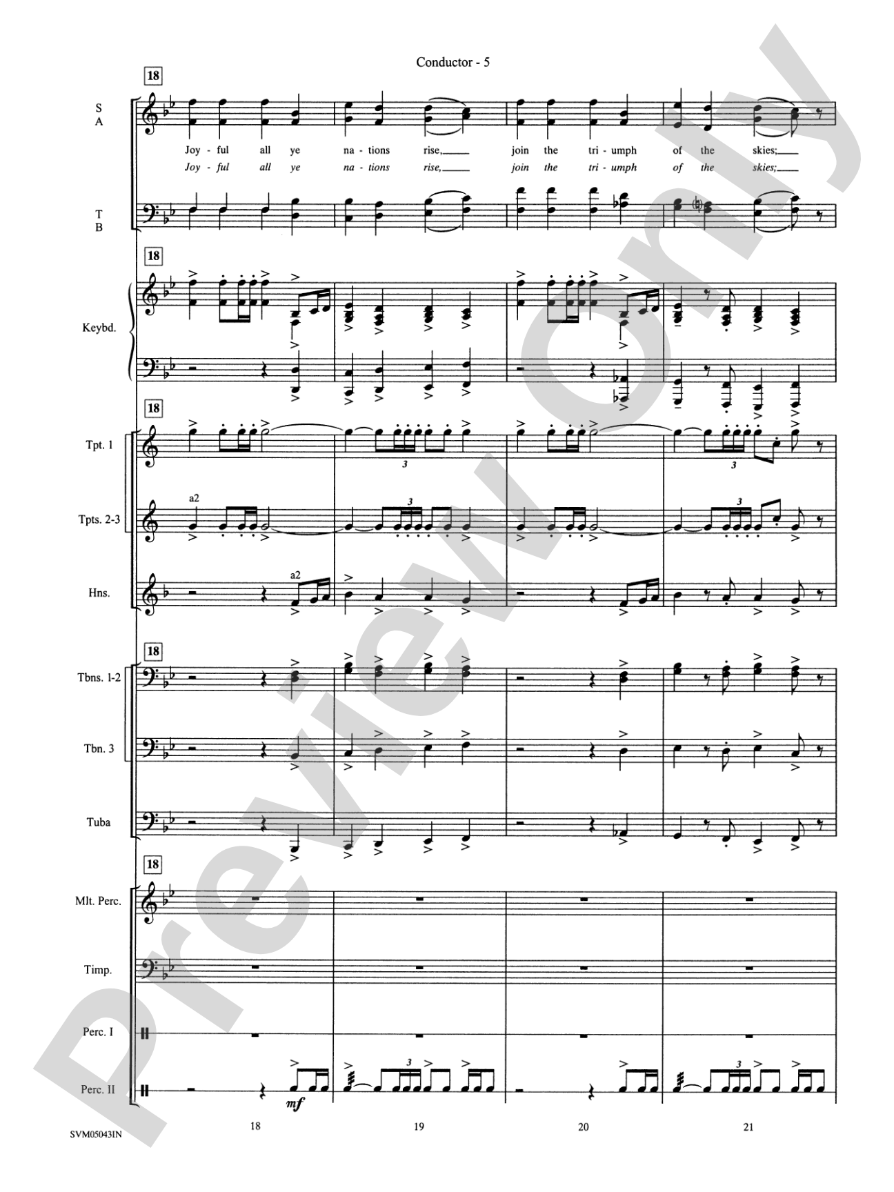 A Festival of Carols (A Medley): Choral Instrumental Parts