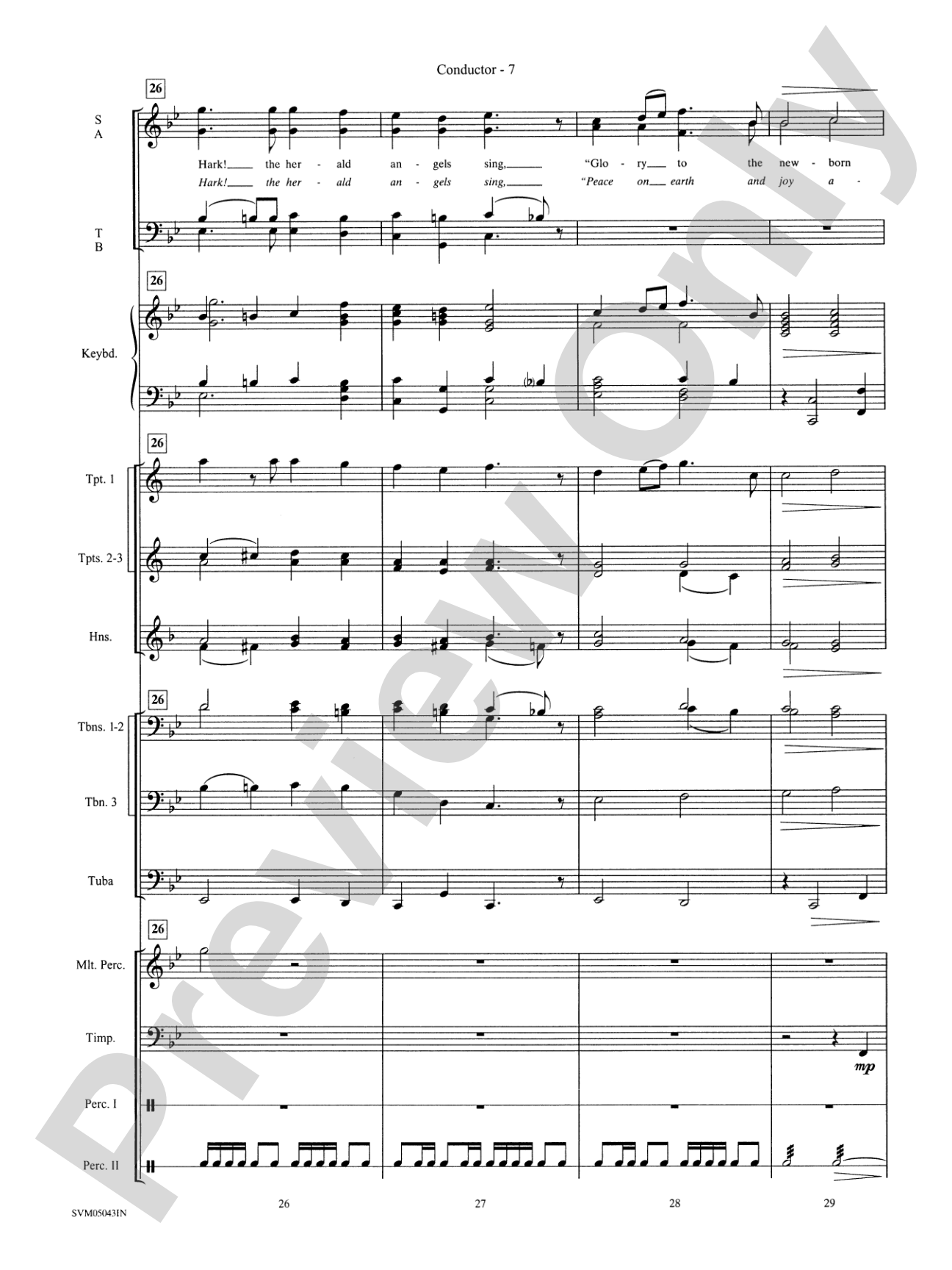 A Festival of Carols (A Medley): Choral Instrumental Parts
