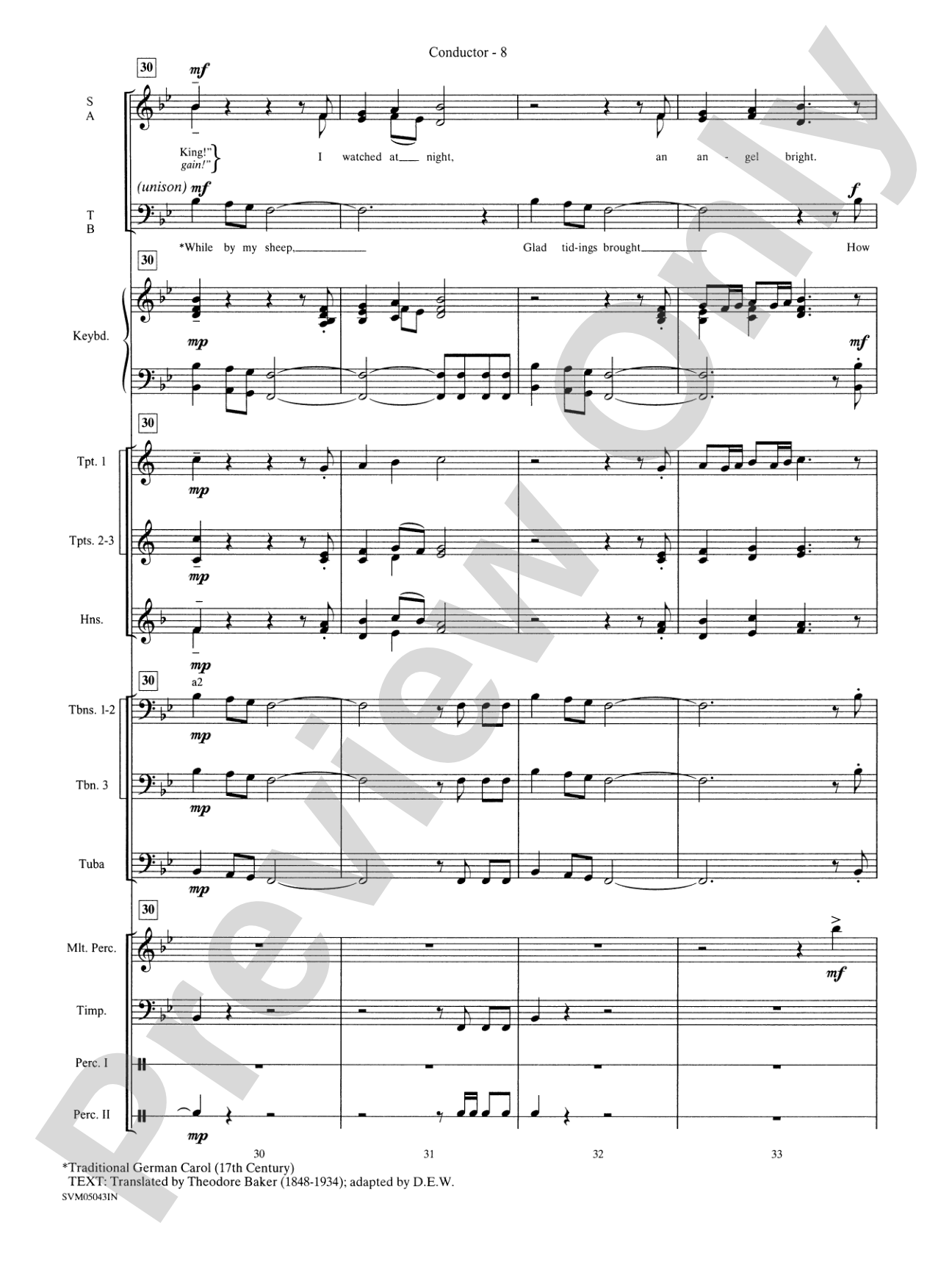 A Festival of Carols (A Medley): Choral Instrumental Parts
