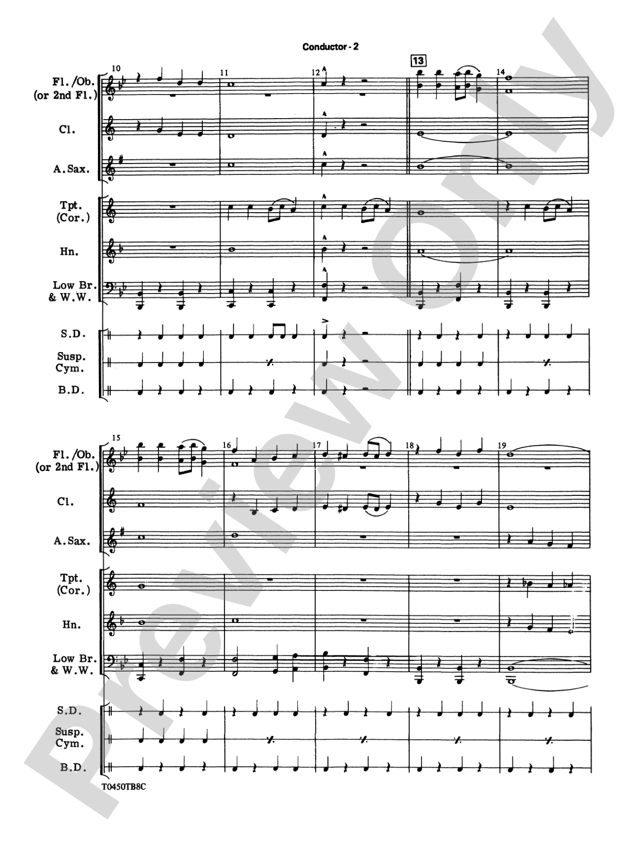 New York, New York, Theme from: Concert Band Conductor Score & Parts