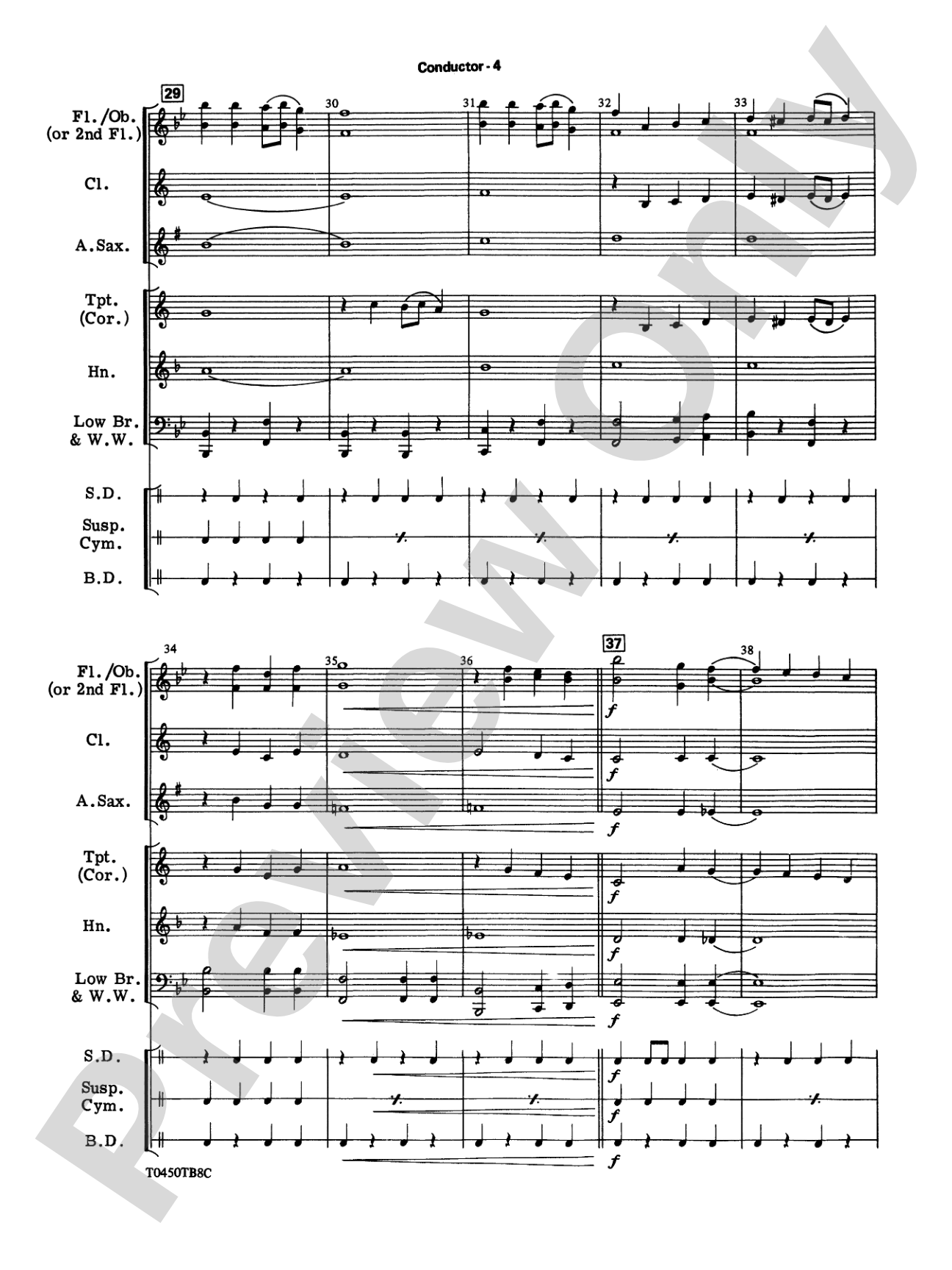 New York, New York, Theme from: Concert Band Conductor Score & Parts