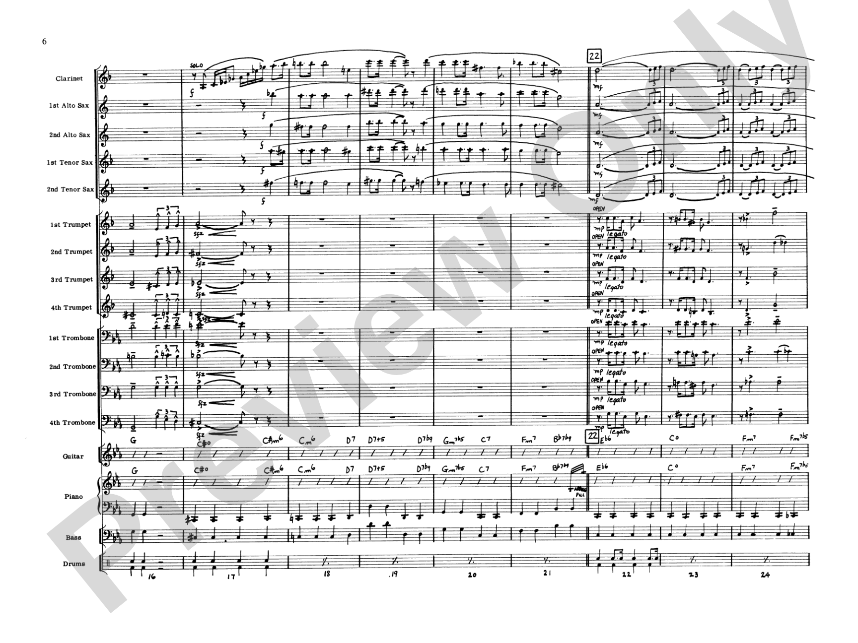 Moonlight Serenade: Jazz Ensemble Conductor Score & Parts