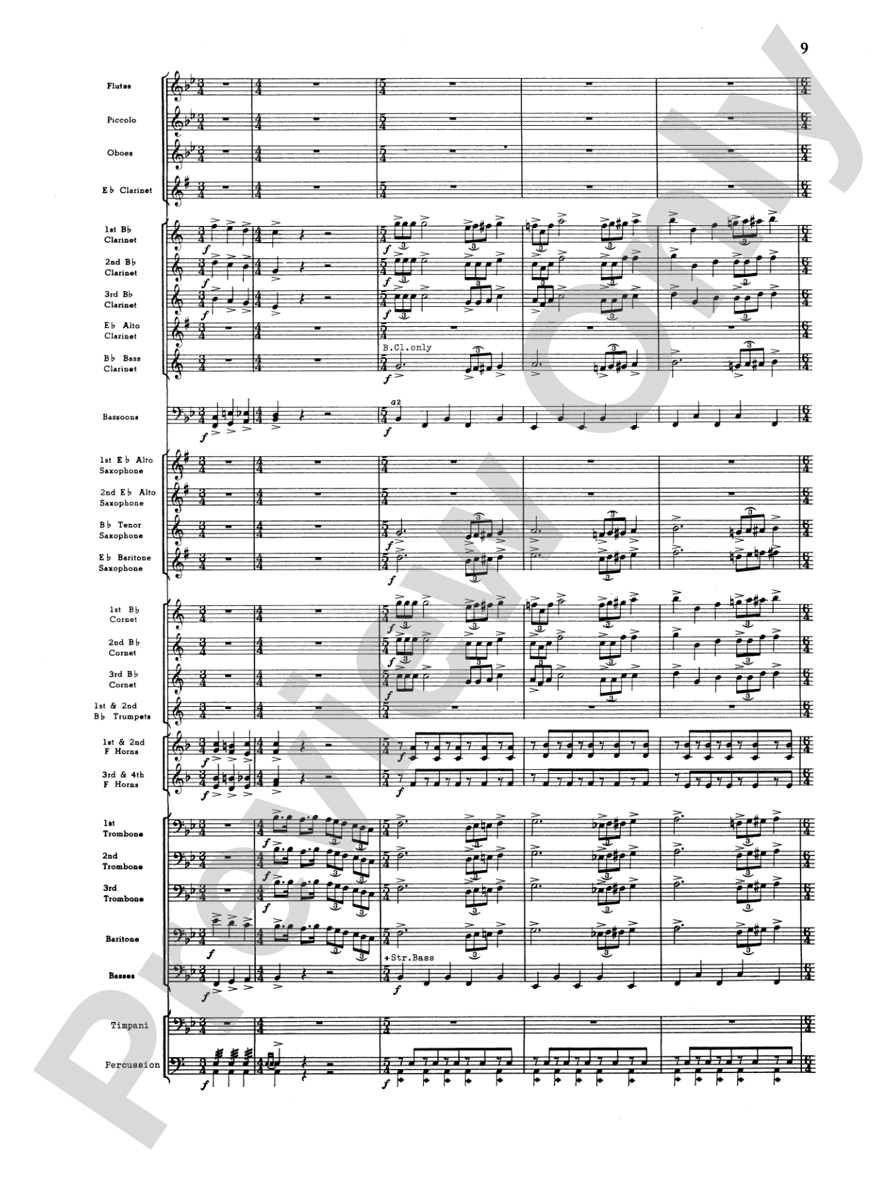 Third Suite (I. March, II. Waltz, III. Rondo): Concert Band Conductor Score & Parts