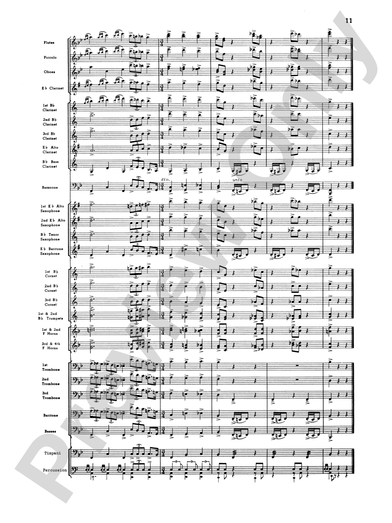 Third Suite (I. March, II. Waltz, III. Rondo): Concert Band Conductor Score & Parts