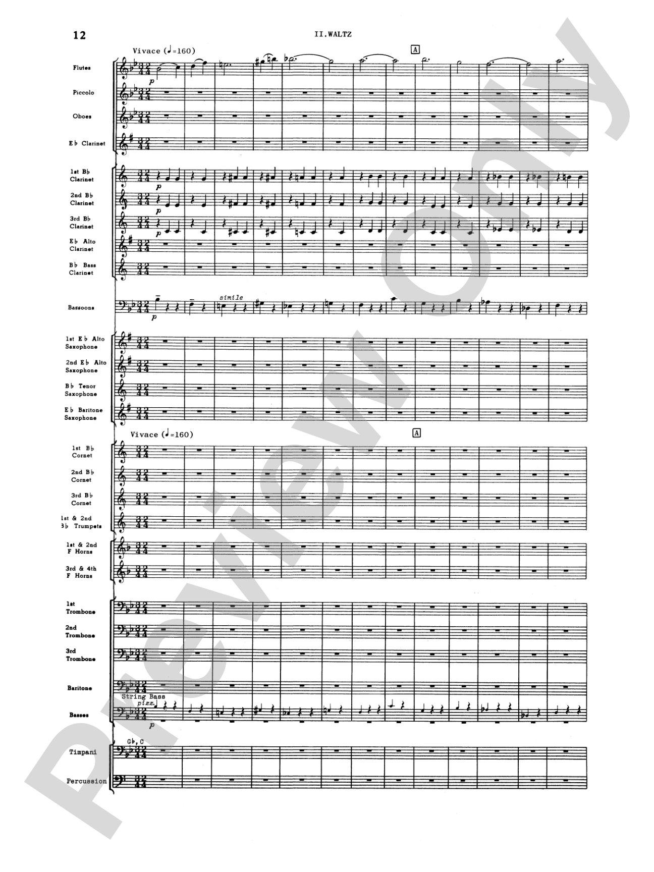Third Suite (I. March, II. Waltz, III. Rondo): Concert Band Conductor Score & Parts