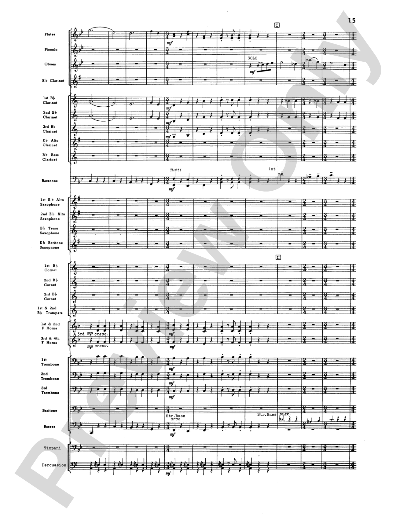 Third Suite (I. March, II. Waltz, III. Rondo): Concert Band Conductor Score & Parts